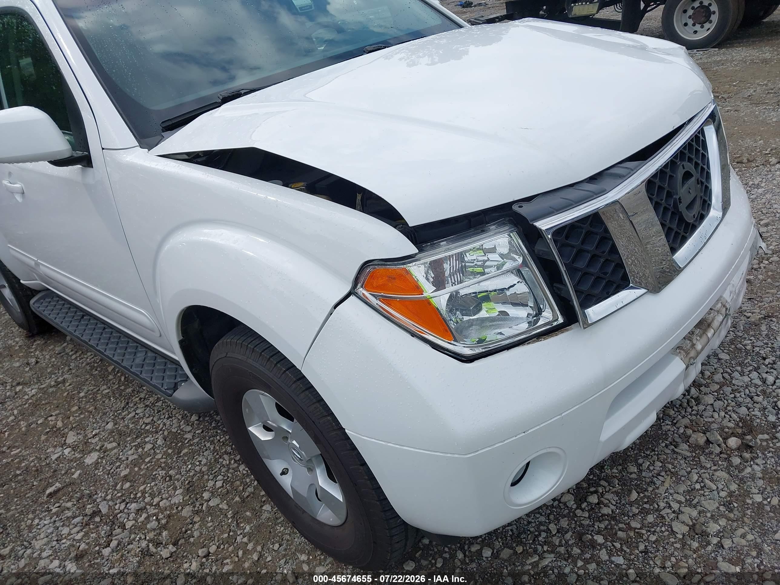 2007 Nissan Pathfinder Se White vin: 5N1AR18U37C627268