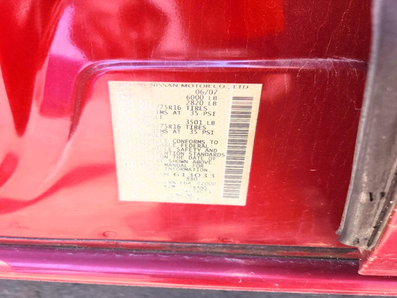 2008 Nissan Pathfinder S Burgundy vin: 5N1AR18U38C613033