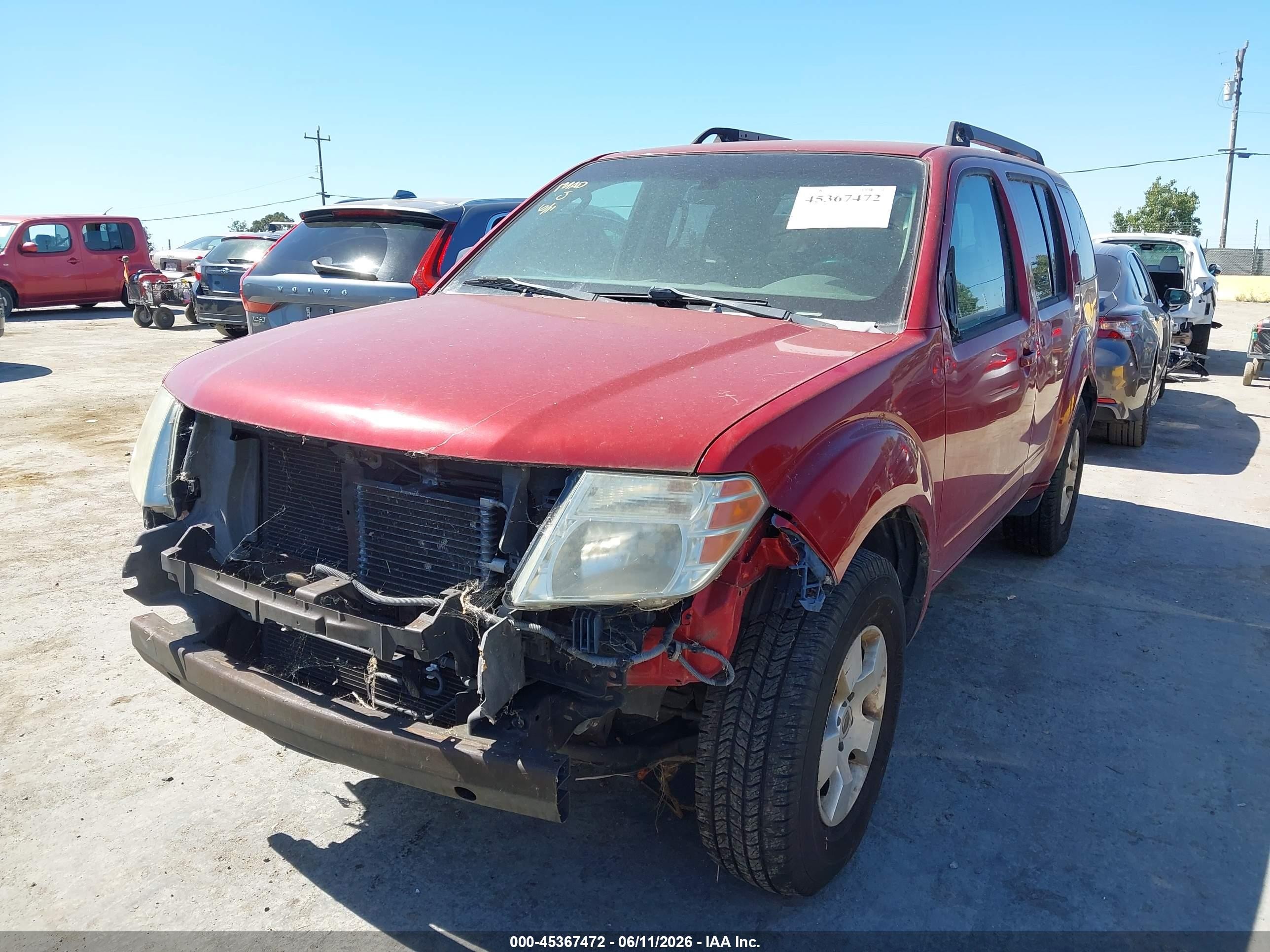2009 Nissan Pathfinder S Maroon vin: 5N1AR18U39C601126