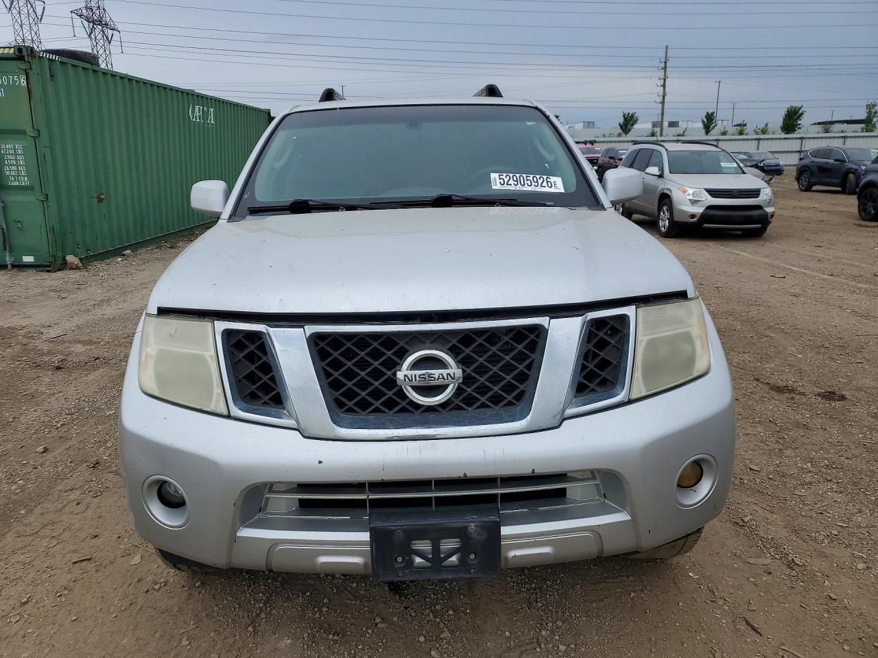 2009 Nissan Pathfinder S Silver vin: 5N1AR18U39C613339