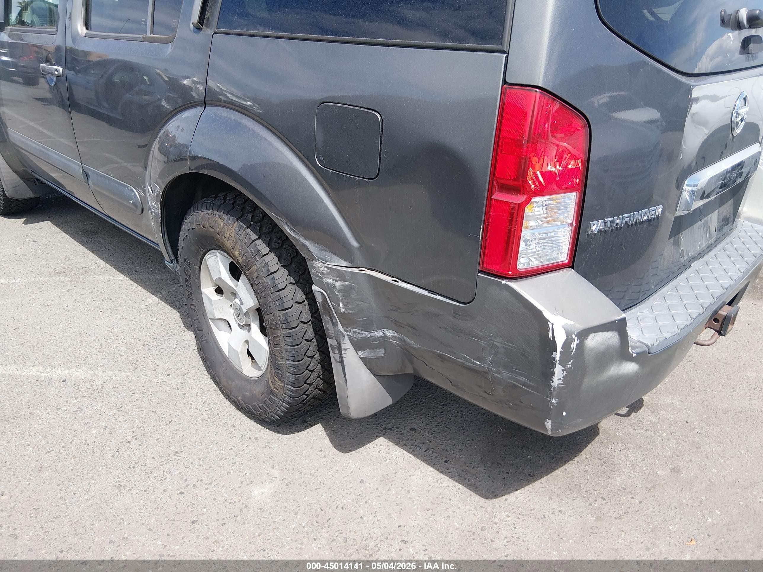 2006 Nissan Pathfinder S Серый vin: 5N1AR18U56C612074