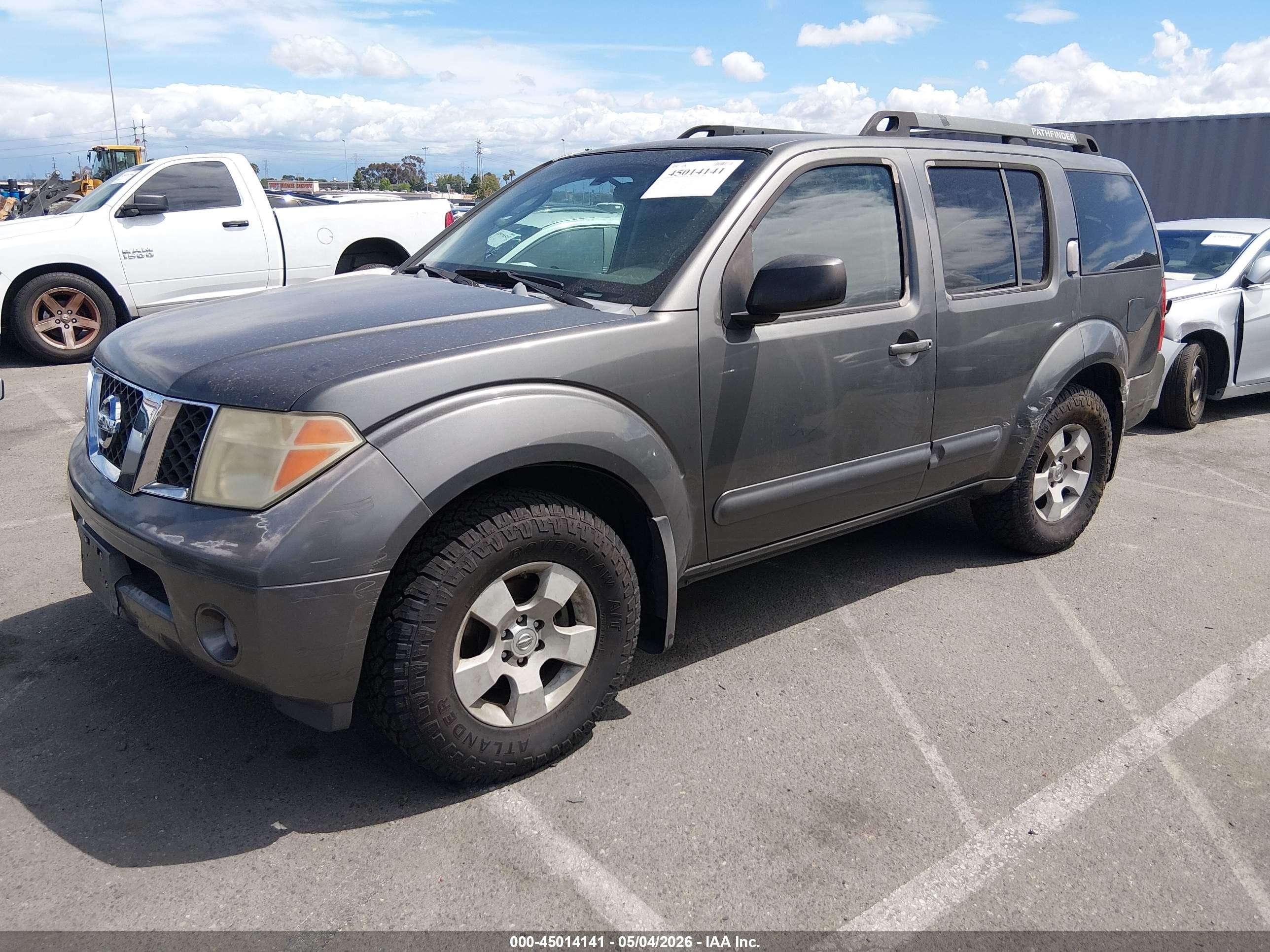 2006 Nissan Pathfinder S Серый vin: 5N1AR18U56C612074