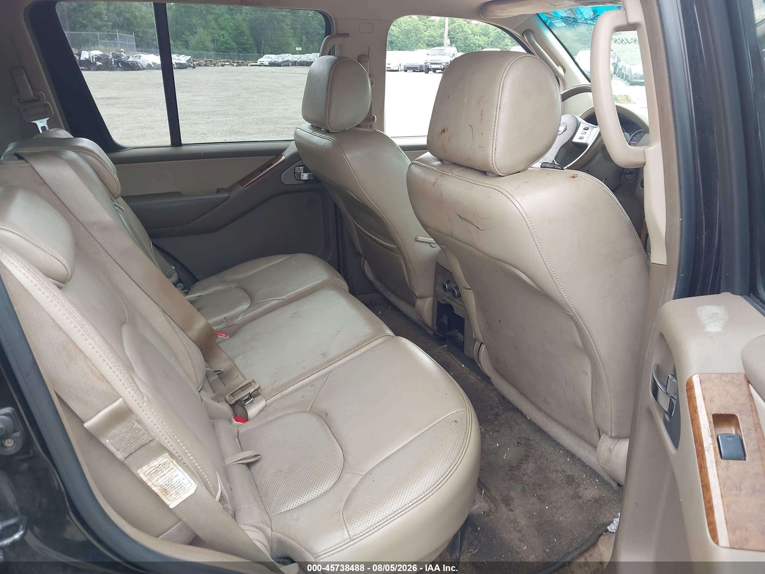 2006 Nissan Pathfinder Le Black vin: 5N1AR18U56C650758
