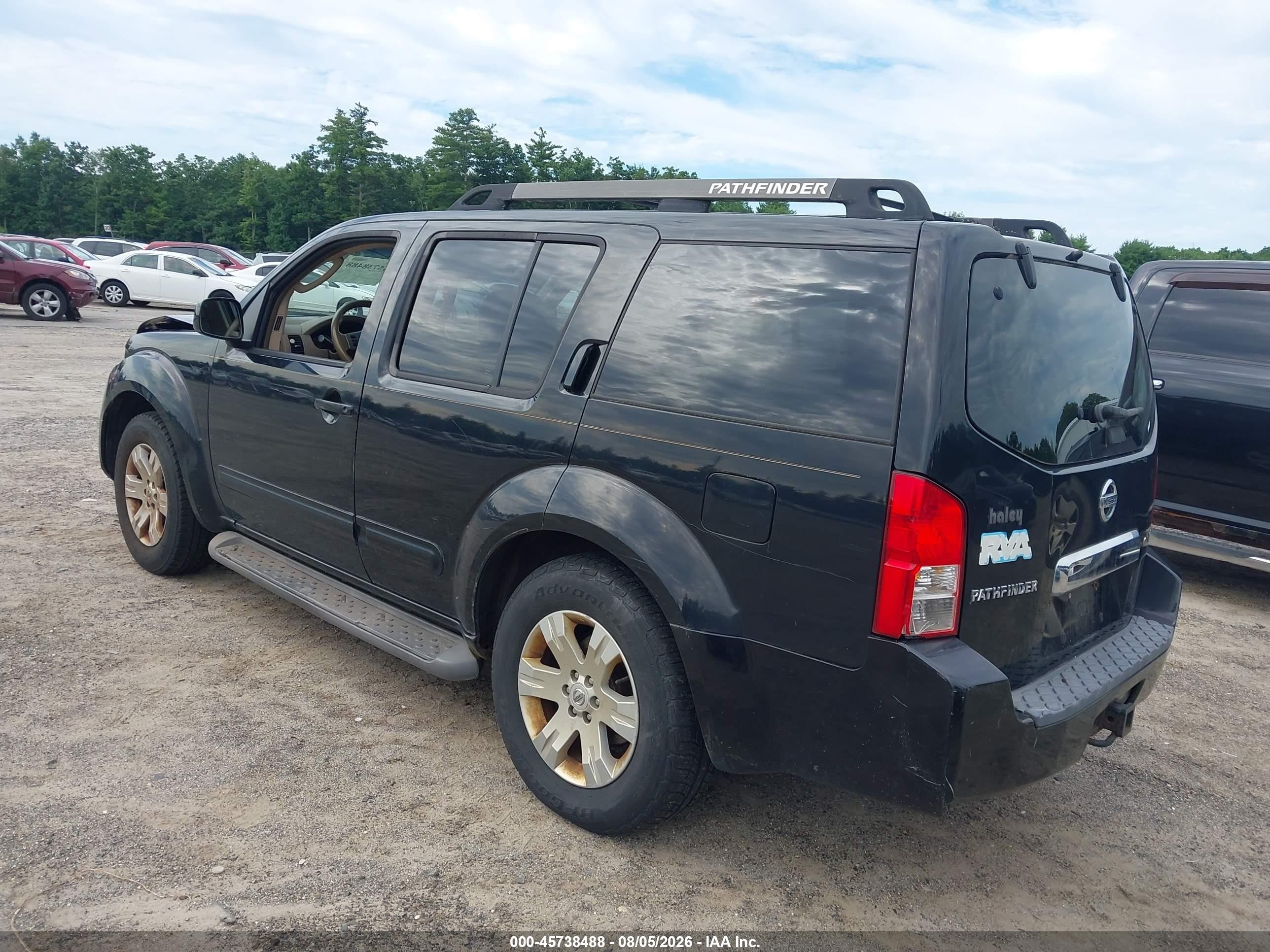 2006 Nissan Pathfinder Le Black vin: 5N1AR18U56C650758