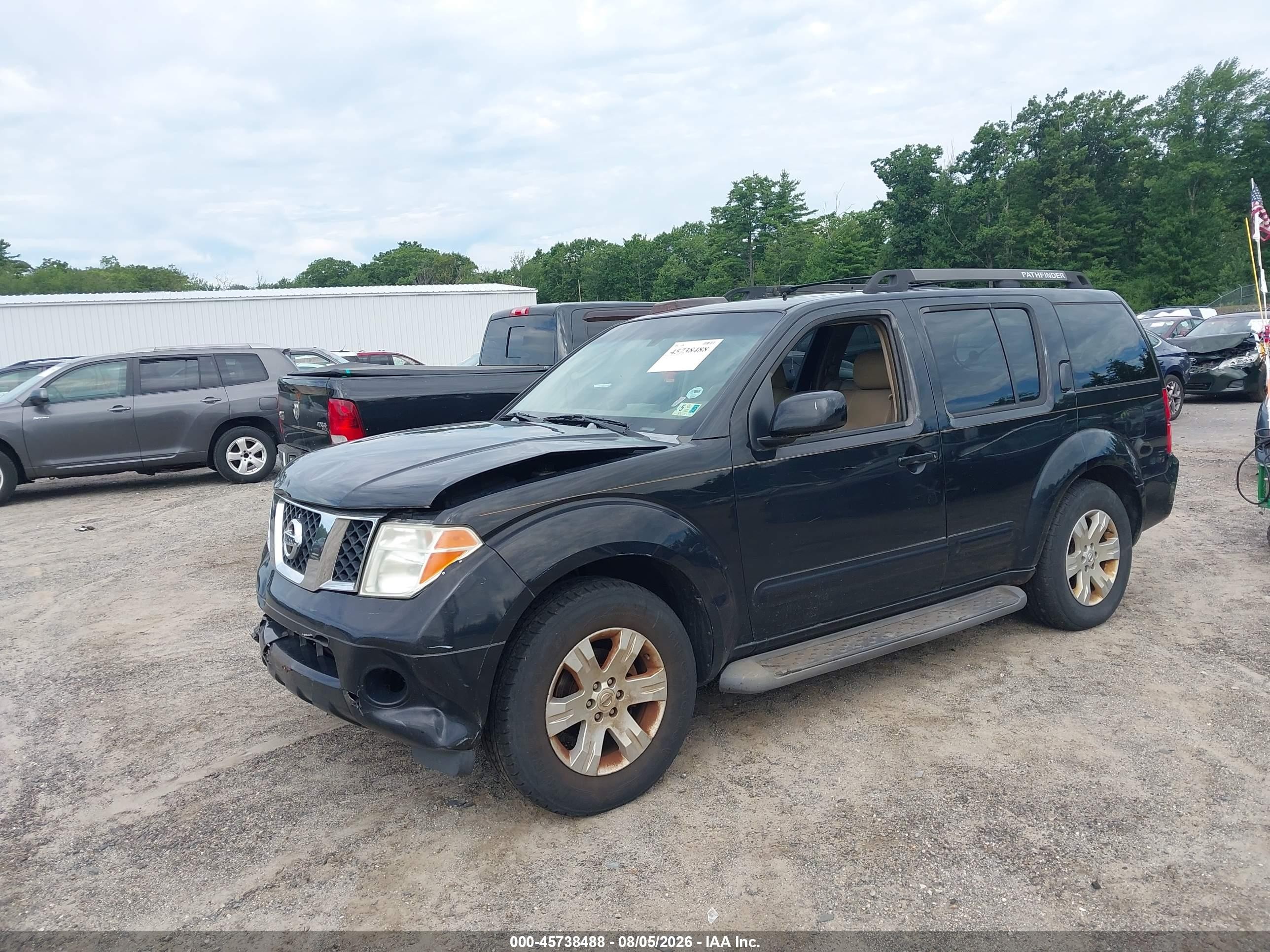 2006 Nissan Pathfinder Le Black vin: 5N1AR18U56C650758