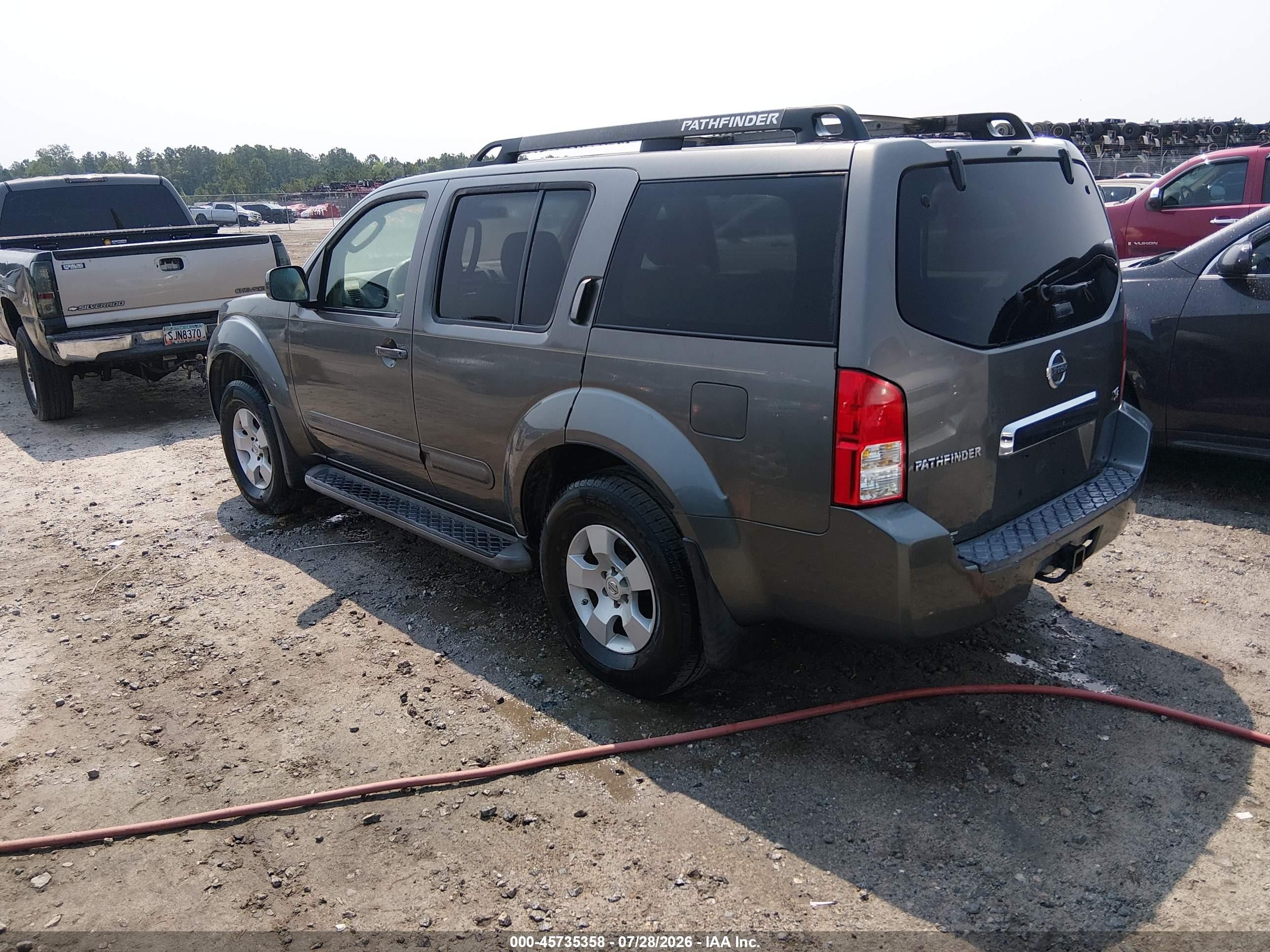 2007 Nissan Pathfinder Se Серый vin: 5N1AR18U57C606468