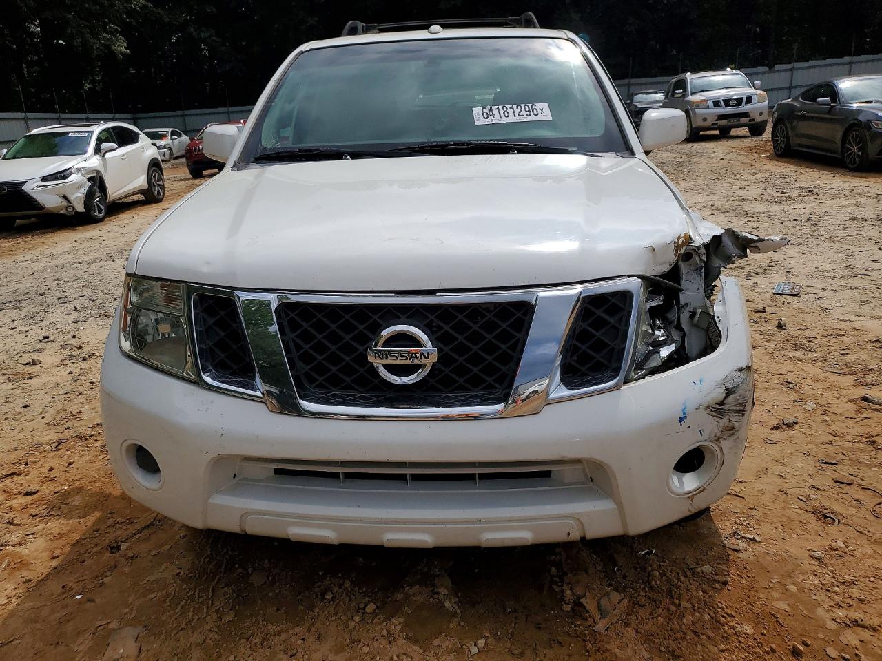 2008 Nissan Pathfinder S White vin: 5N1AR18U58C648057