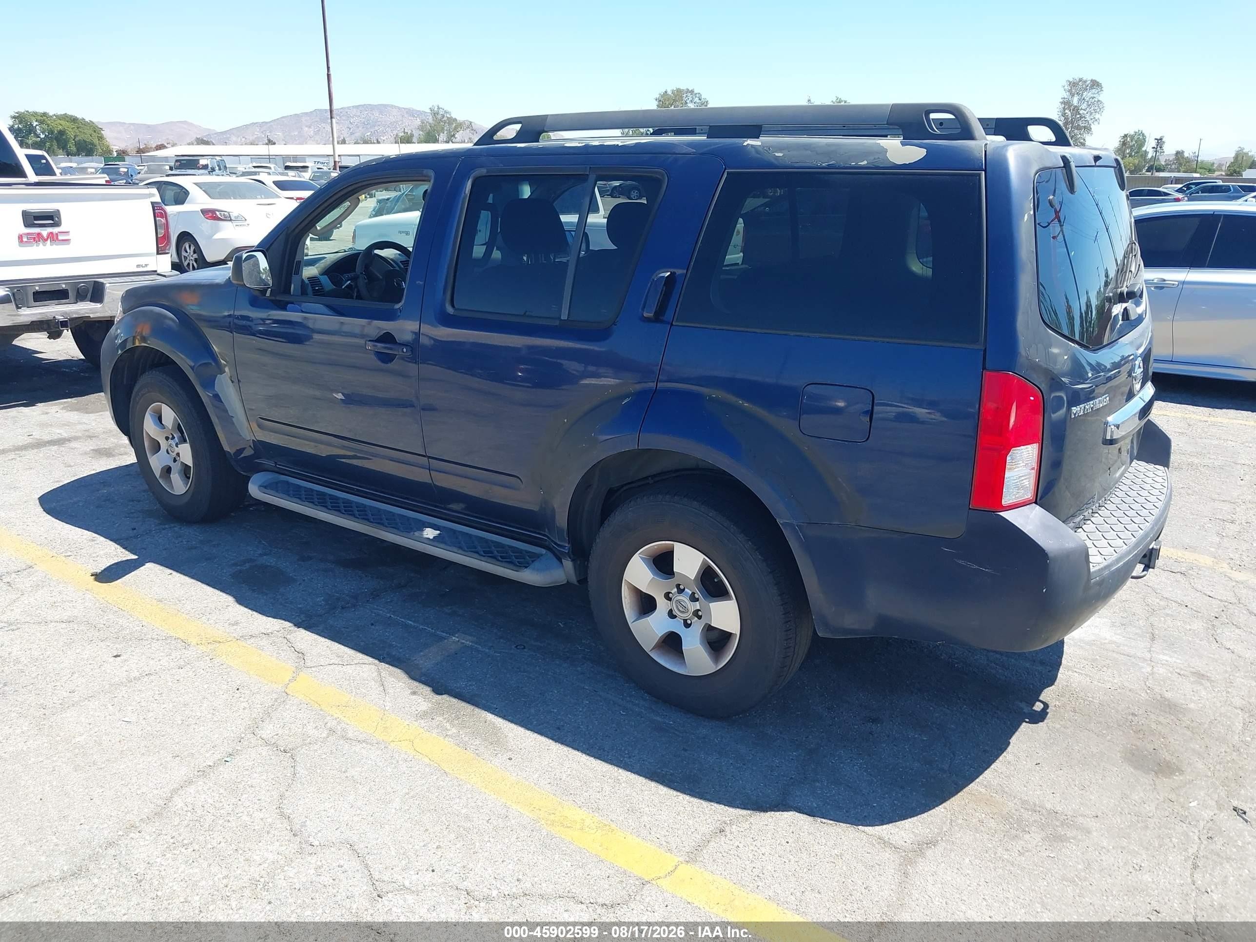 2009 Nissan Pathfinder S Black vin: 5N1AR18U59C601015
