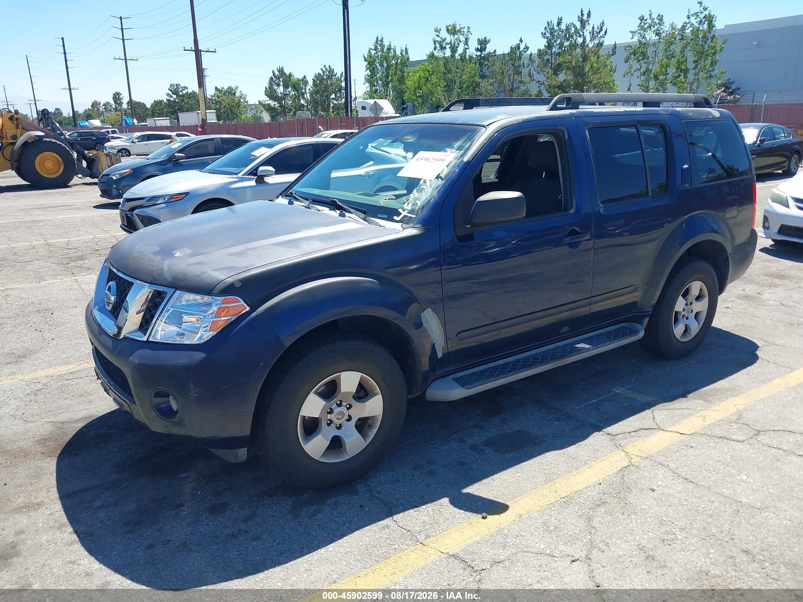 2009 Nissan Pathfinder S Black vin: 5N1AR18U59C601015