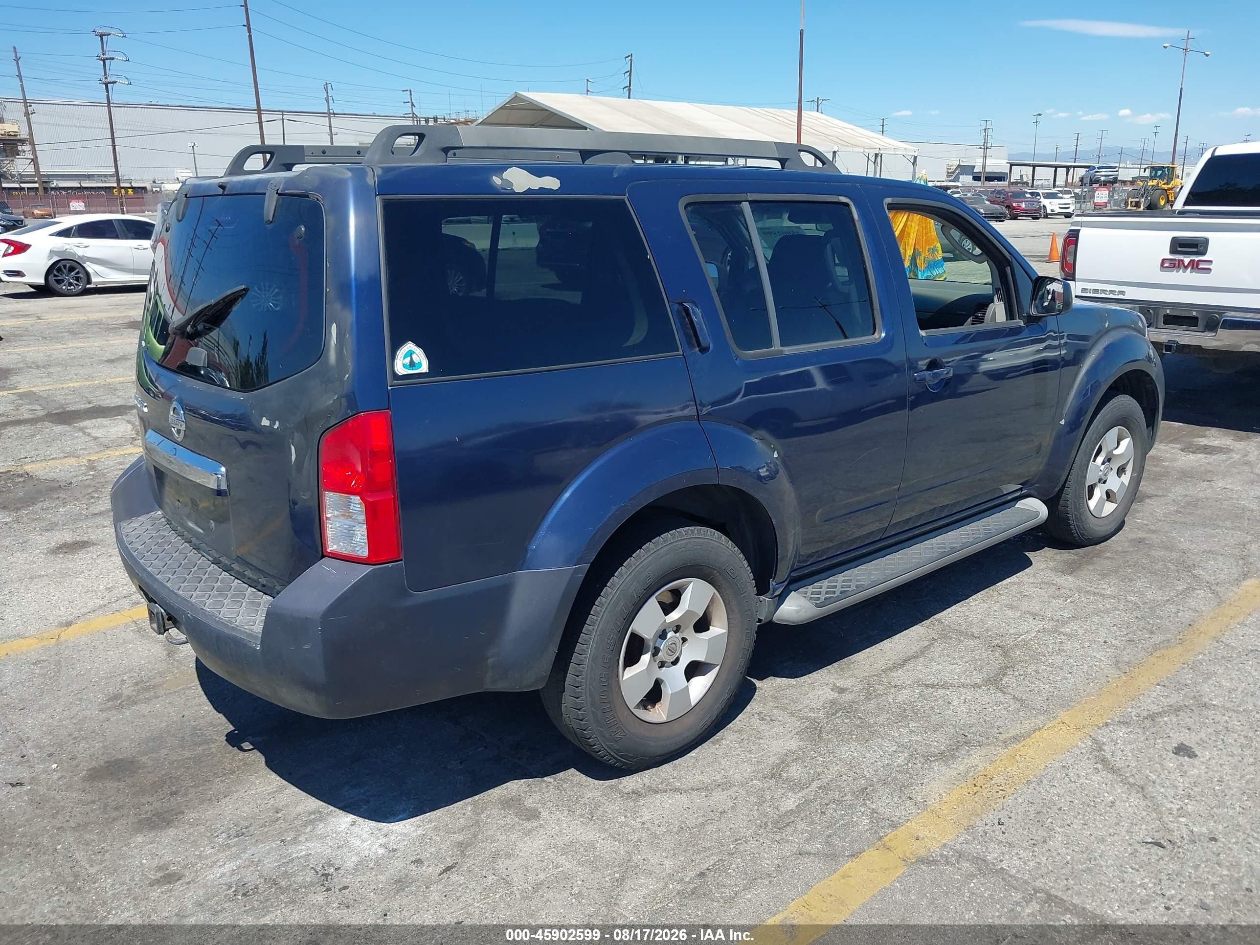 2009 Nissan Pathfinder S Black vin: 5N1AR18U59C601015