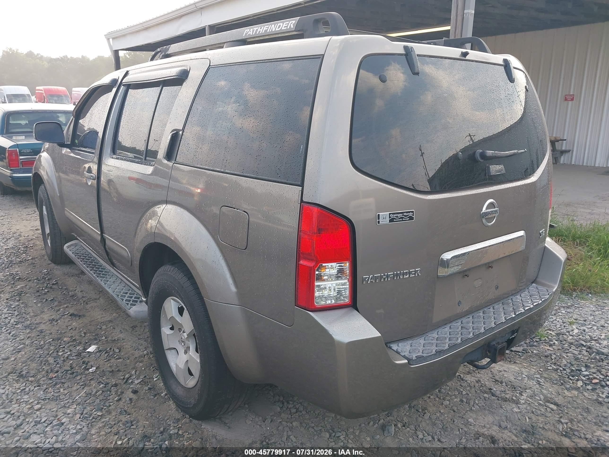 2006 Nissan Pathfinder Se Gray vin: 5N1AR18U66C636738