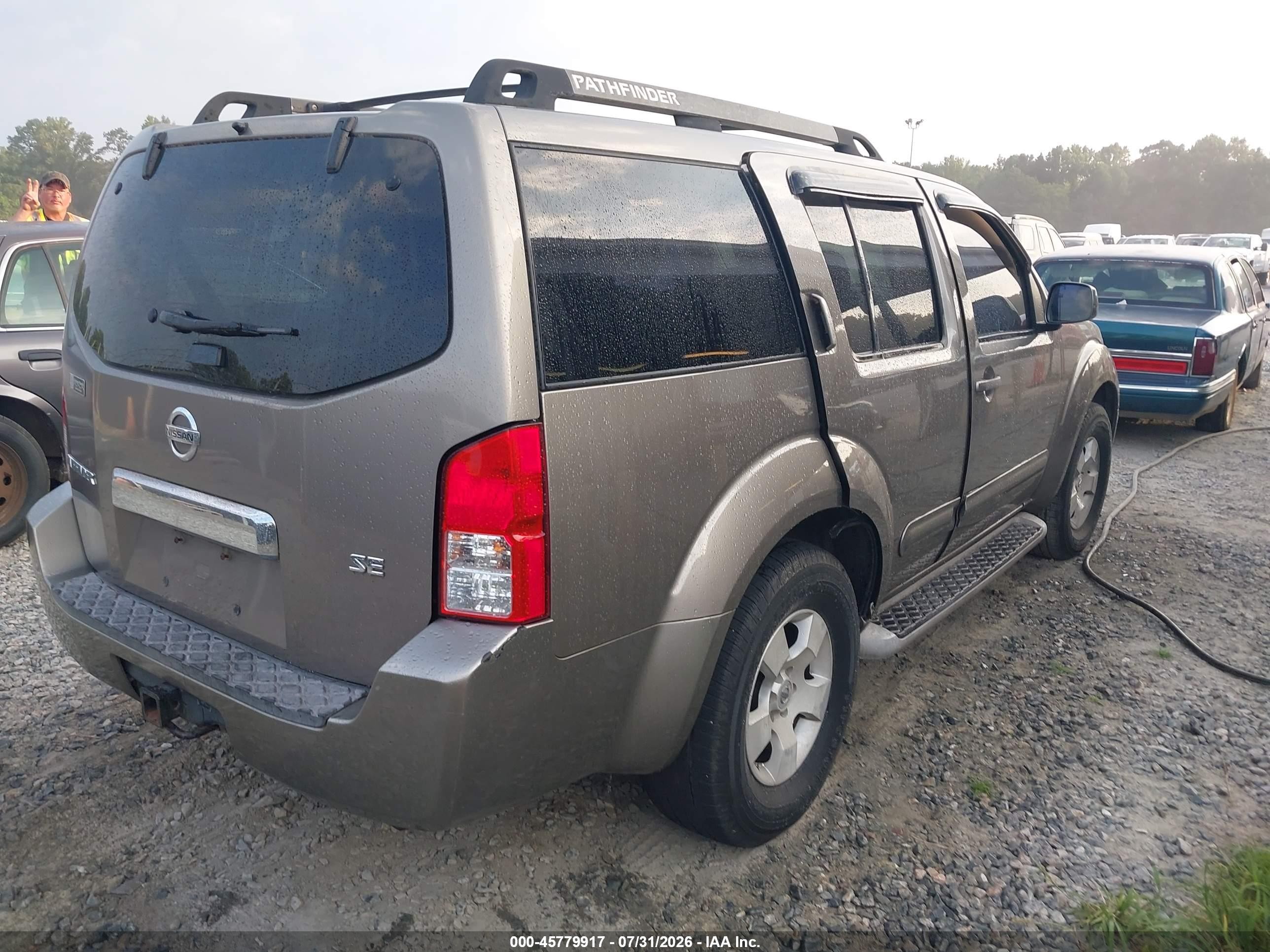 2006 Nissan Pathfinder Se Gray vin: 5N1AR18U66C636738