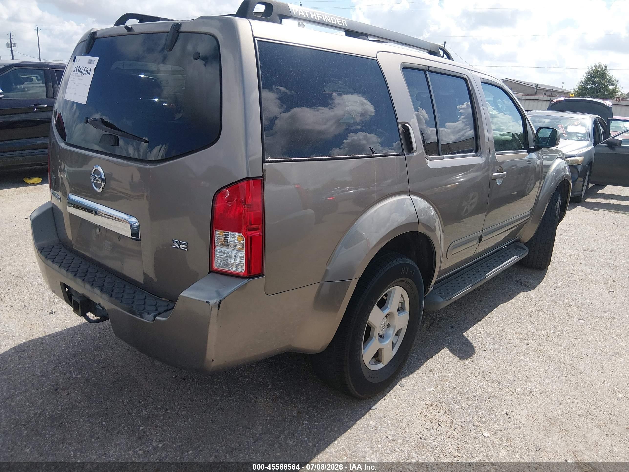 2006 Nissan Pathfinder Se Beige vin: 5N1AR18U66C642300