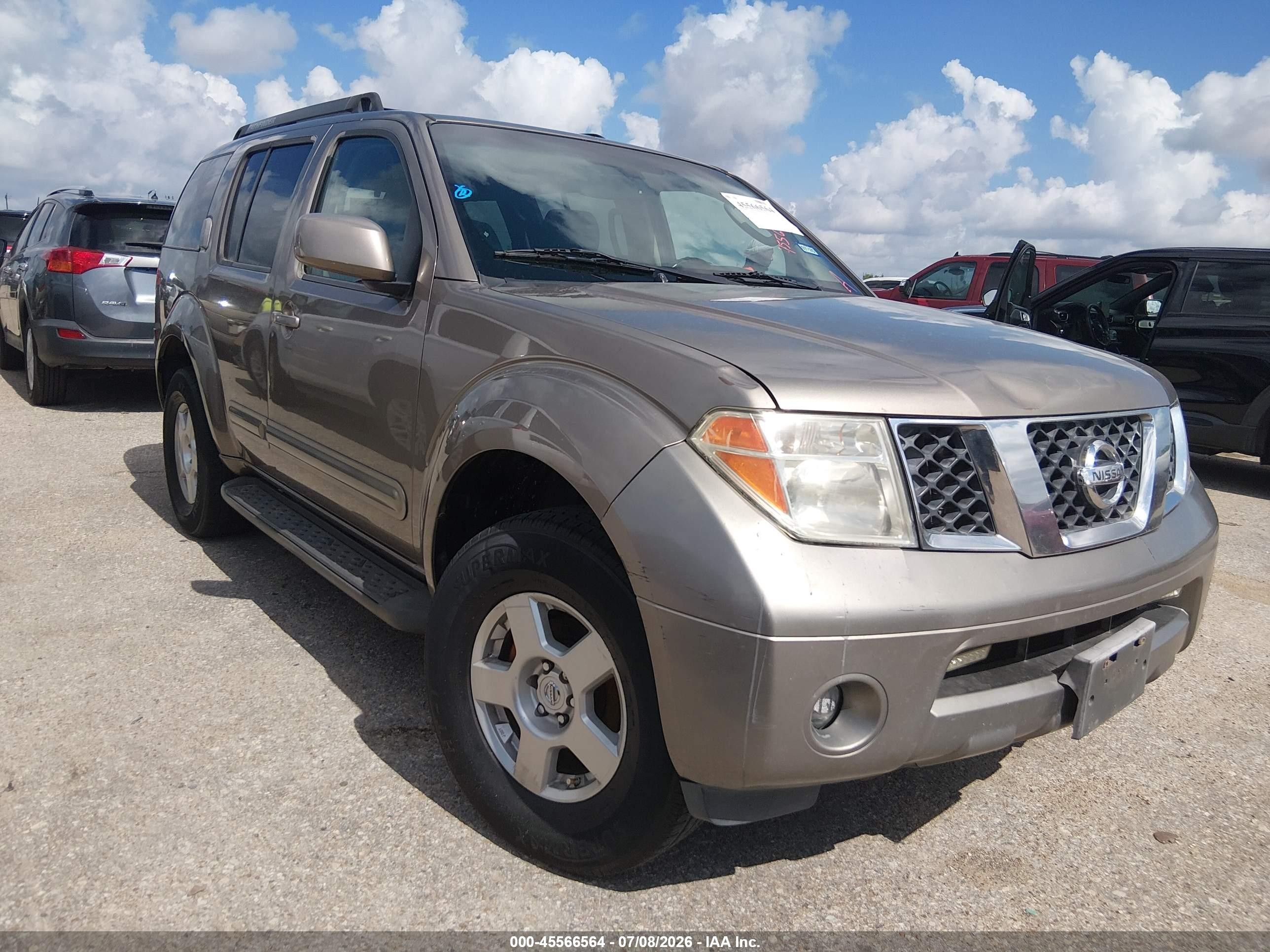 2006 Nissan Pathfinder Se Бежевый vin: 5N1AR18U66C642300