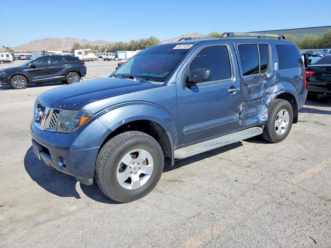 2007 Nissan Pathfinder S Blue vin: 5N1AR18U67C644713