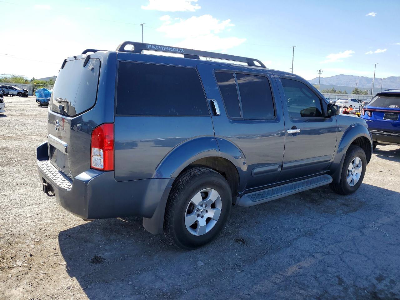 2007 Nissan Pathfinder S Blue vin: 5N1AR18U67C644713