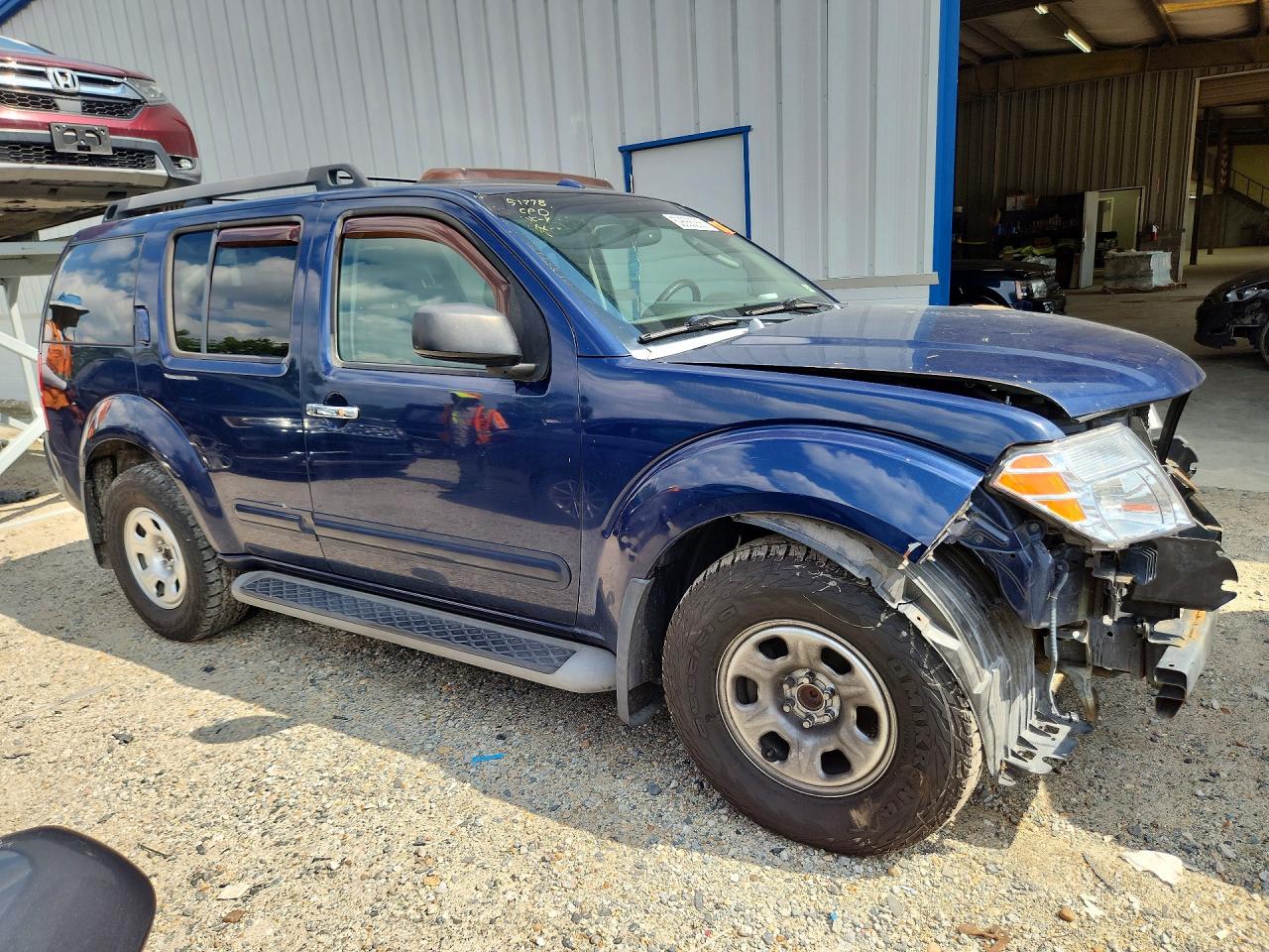 2008 Nissan Pathfinder S Blue vin: 5N1AR18U68C607064