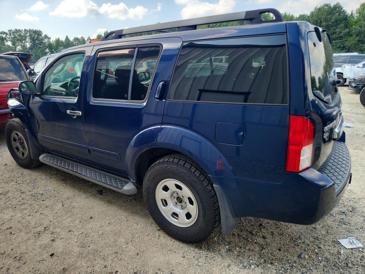 2008 Nissan Pathfinder S Blue vin: 5N1AR18U68C607064