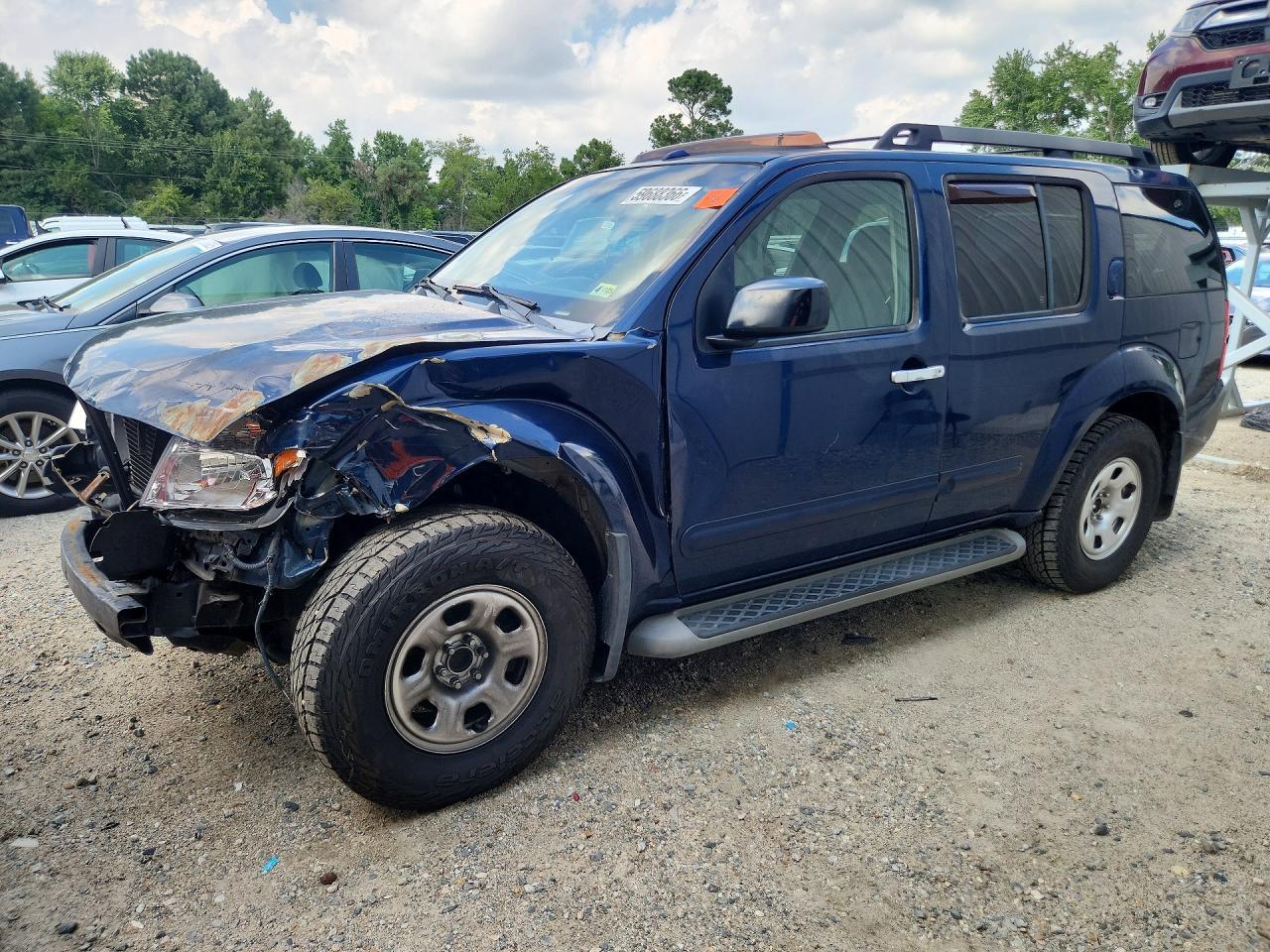 2008 Nissan Pathfinder S Blue vin: 5N1AR18U68C607064