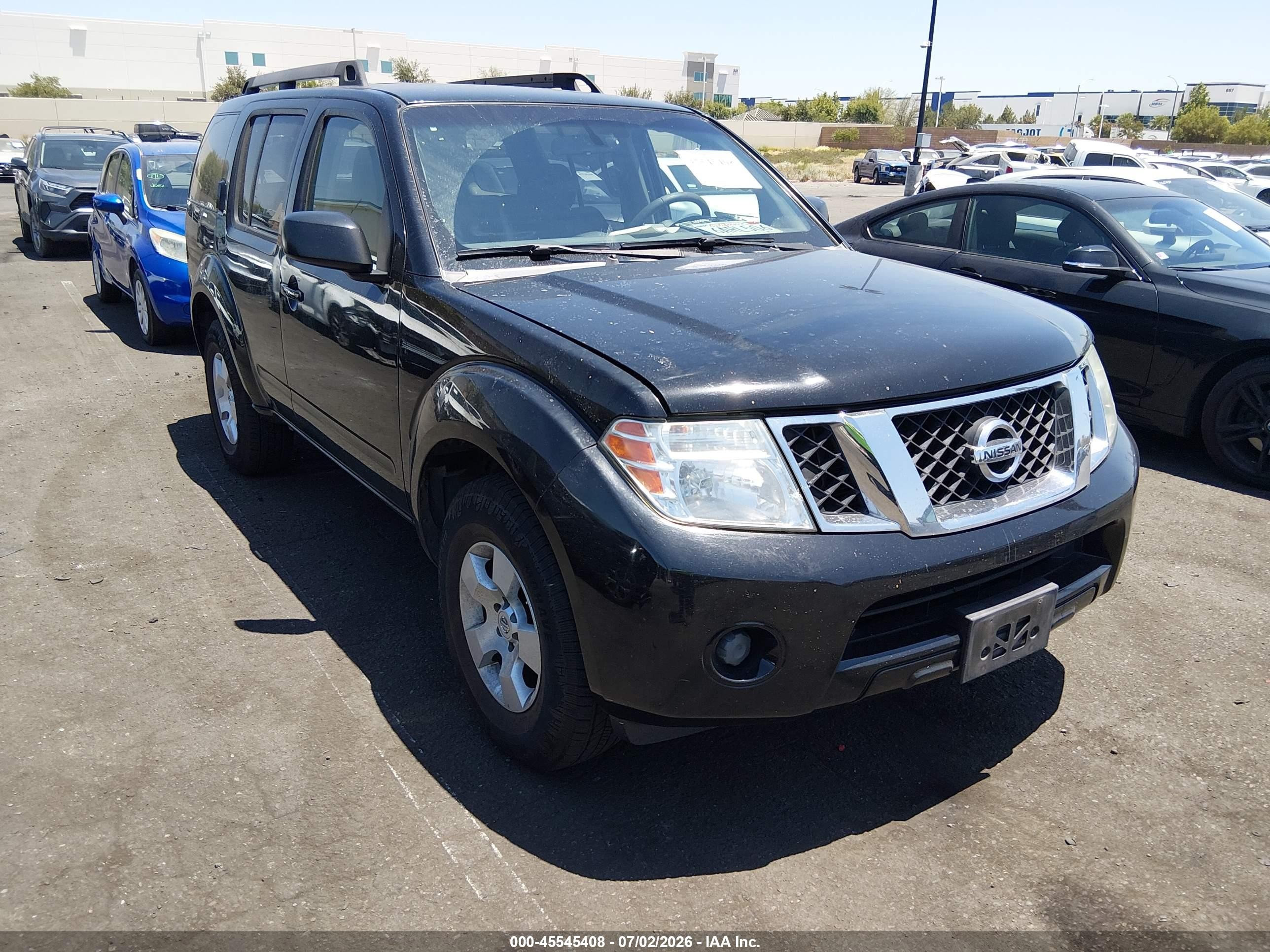 2008 Nissan Pathfinder S Черный vin: 5N1AR18U68C623314