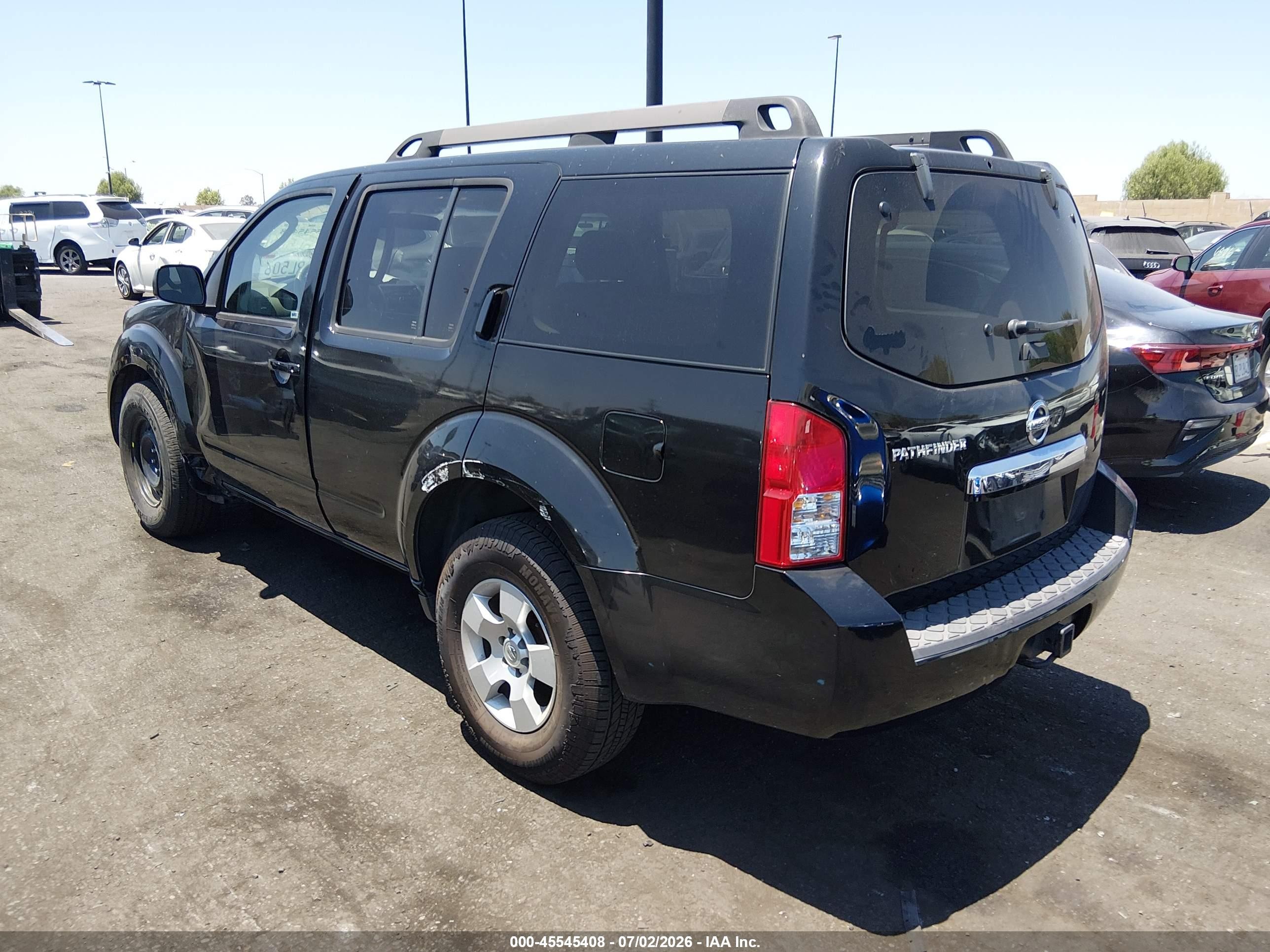 2008 Nissan Pathfinder S Черный vin: 5N1AR18U68C623314