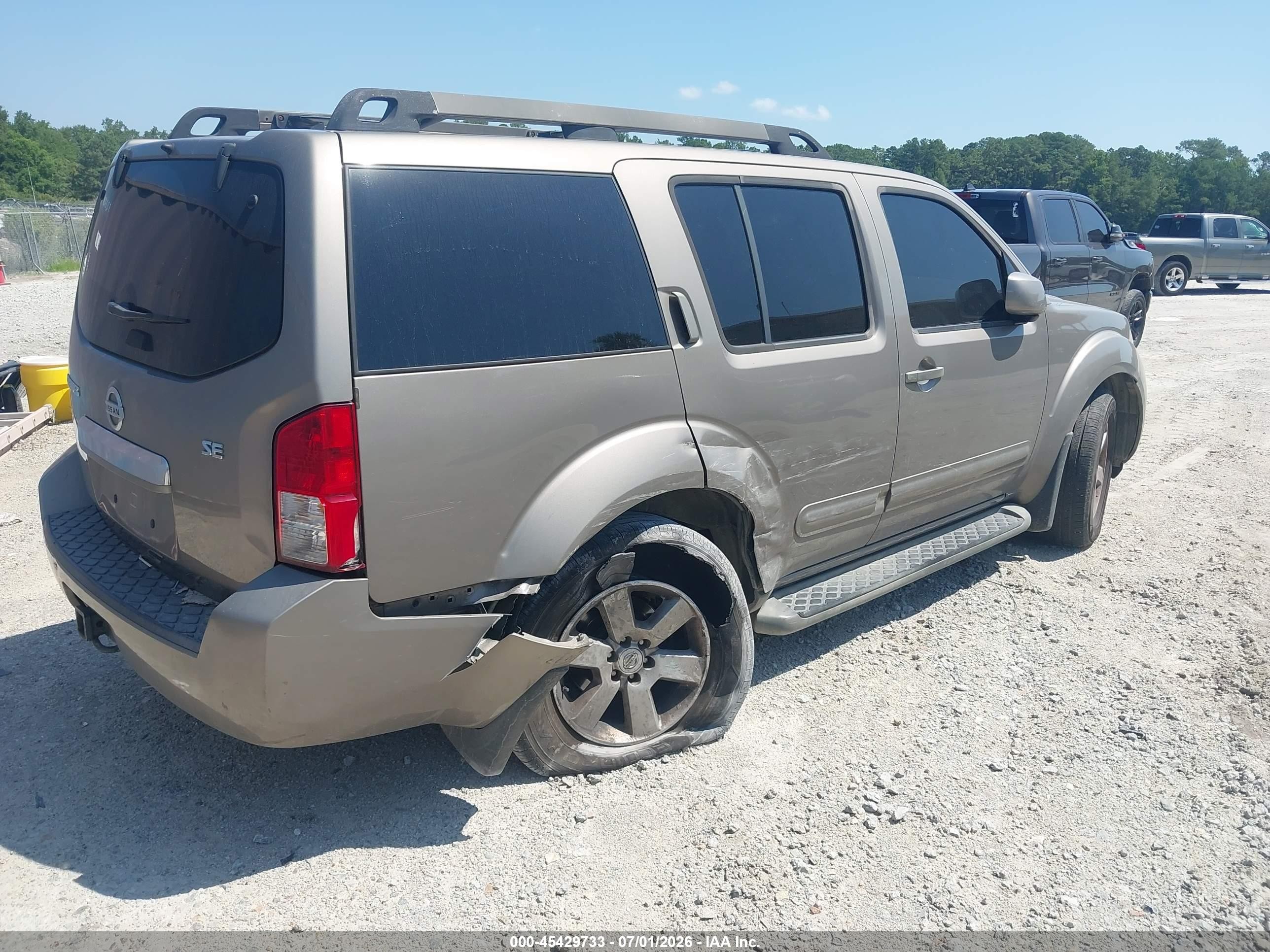 2008 Nissan Pathfinder Se Tan vin: 5N1AR18U68C637925