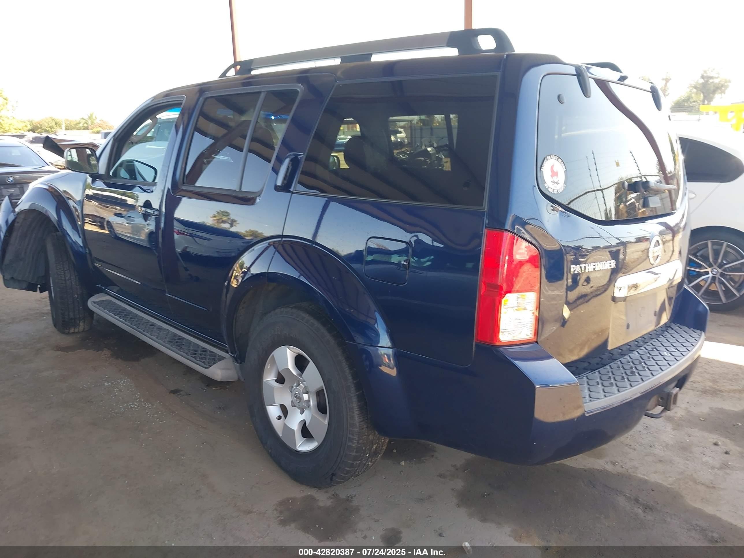 2008 Nissan Pathfinder S Dark Blue vin: 5N1AR18U68C648908