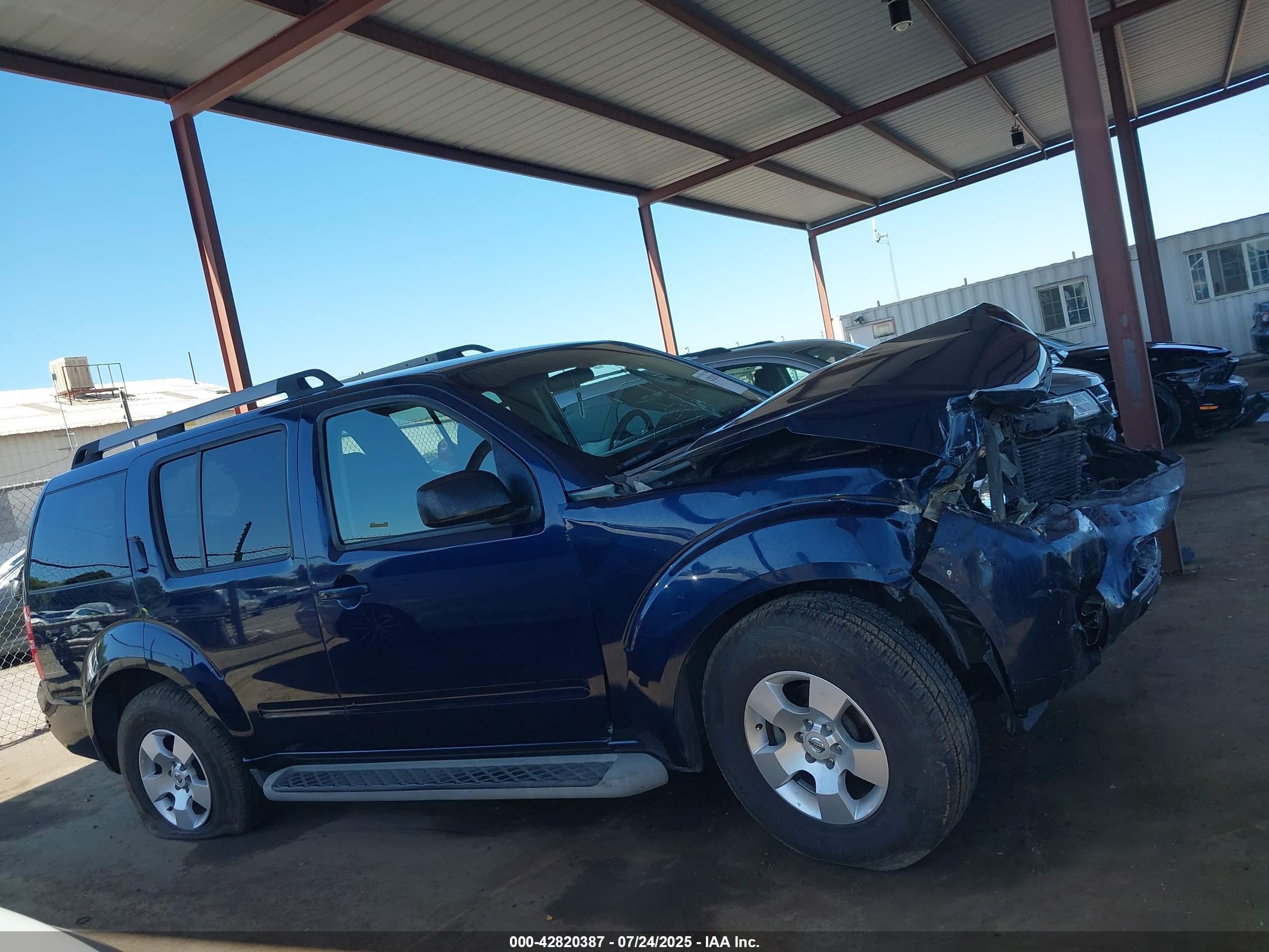 2008 Nissan Pathfinder S Dark Blue vin: 5N1AR18U68C648908
