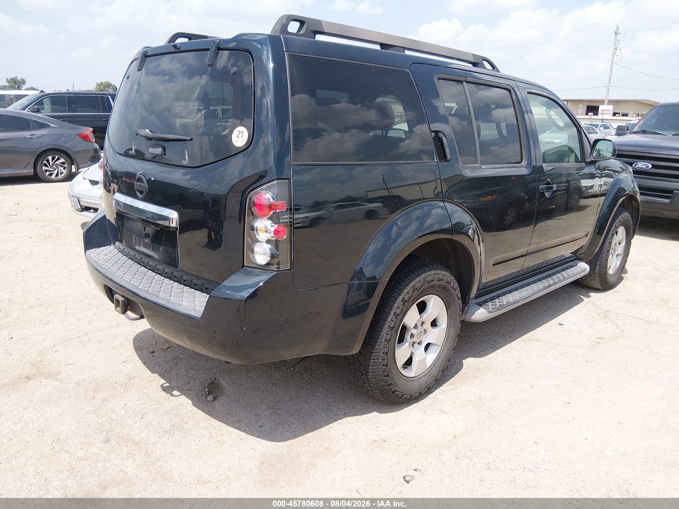 2008 Nissan Pathfinder S Dark Blue vin: 5N1AR18U78C623323