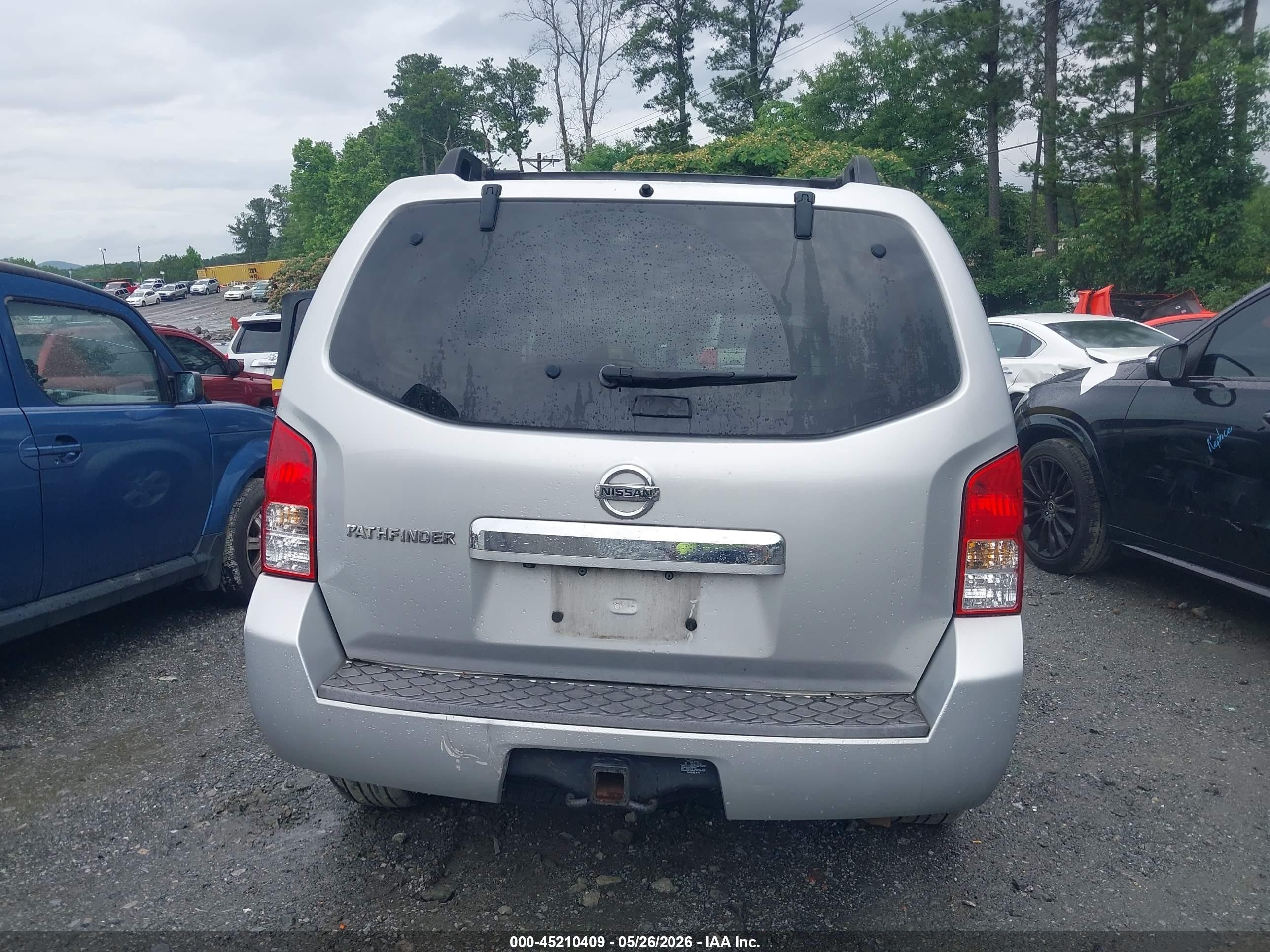 2008 Nissan Pathfinder Se Silver vin: 5N1AR18U78C631468