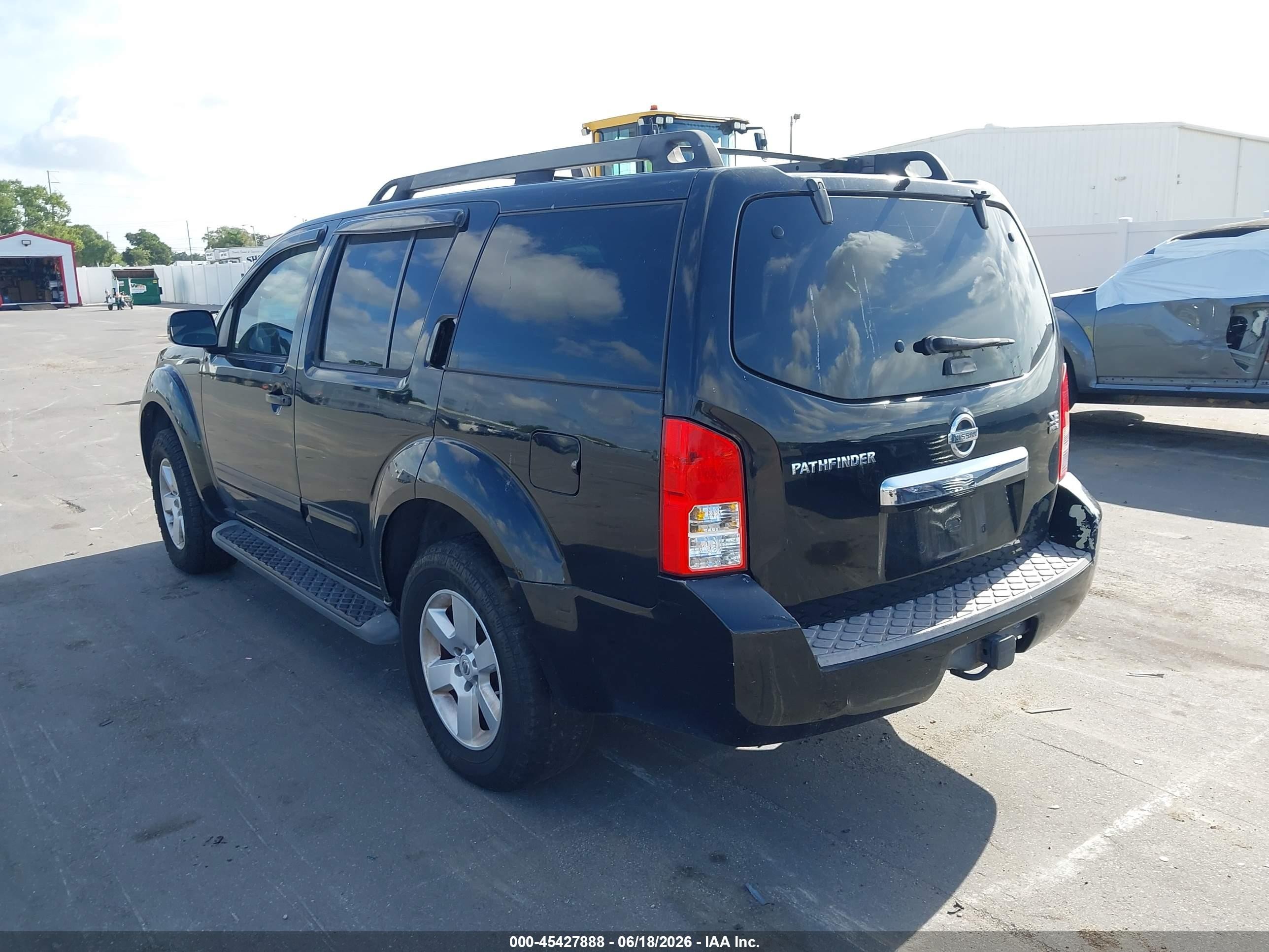 2008 Nissan Pathfinder Se Black vin: 5N1AR18U78C665264