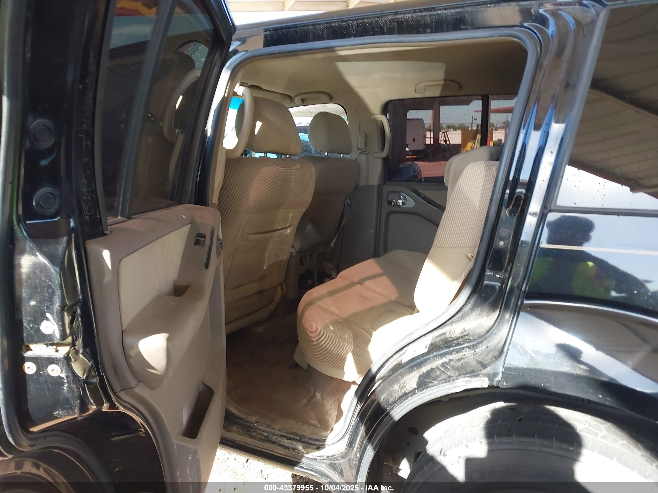 2008 Nissan Pathfinder S Black vin: 5N1AR18U88C616140
