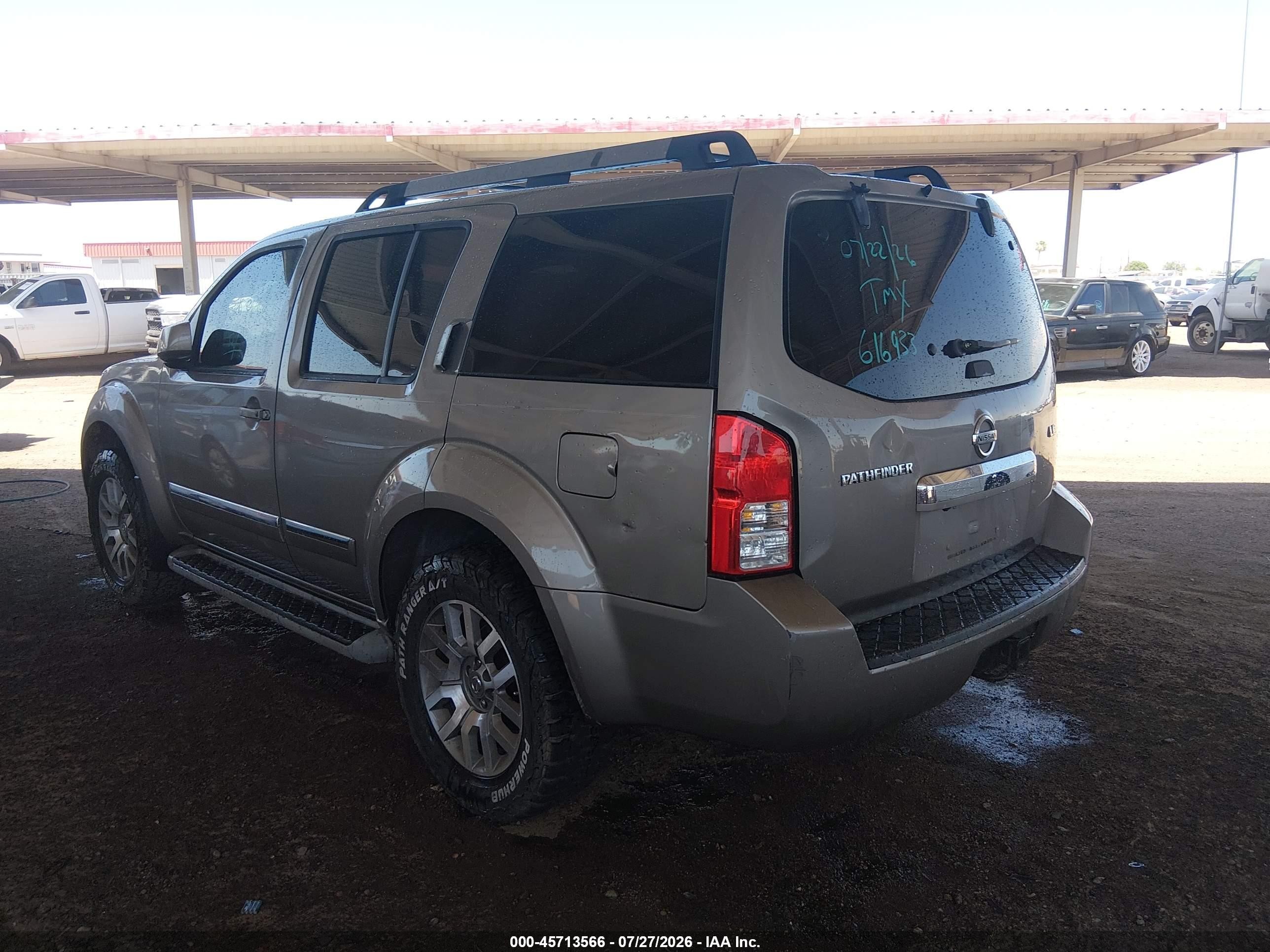 2009 Nissan Pathfinder Le Gray vin: 5N1AR18U89C616933