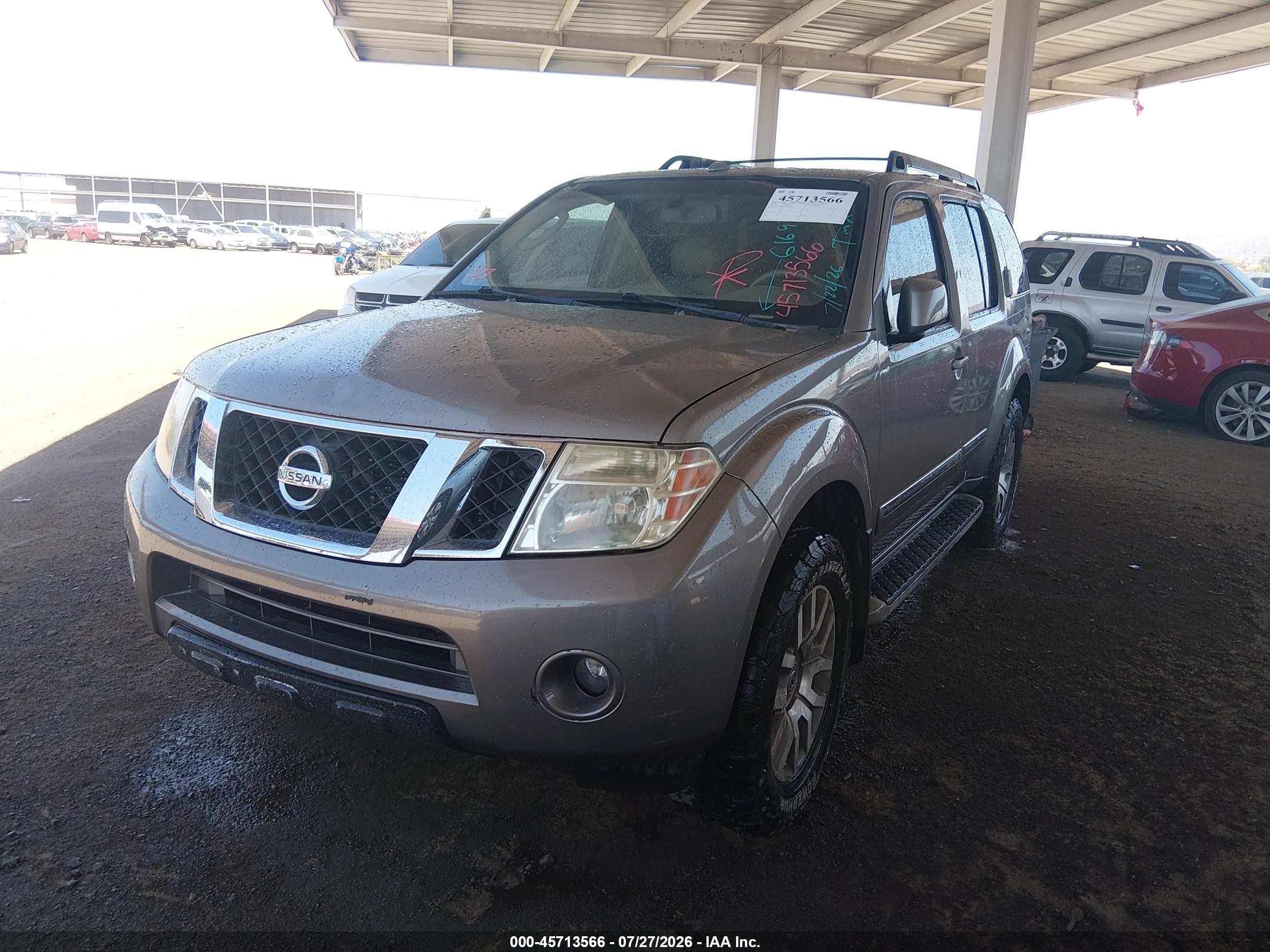 2009 Nissan Pathfinder Le Gray vin: 5N1AR18U89C616933