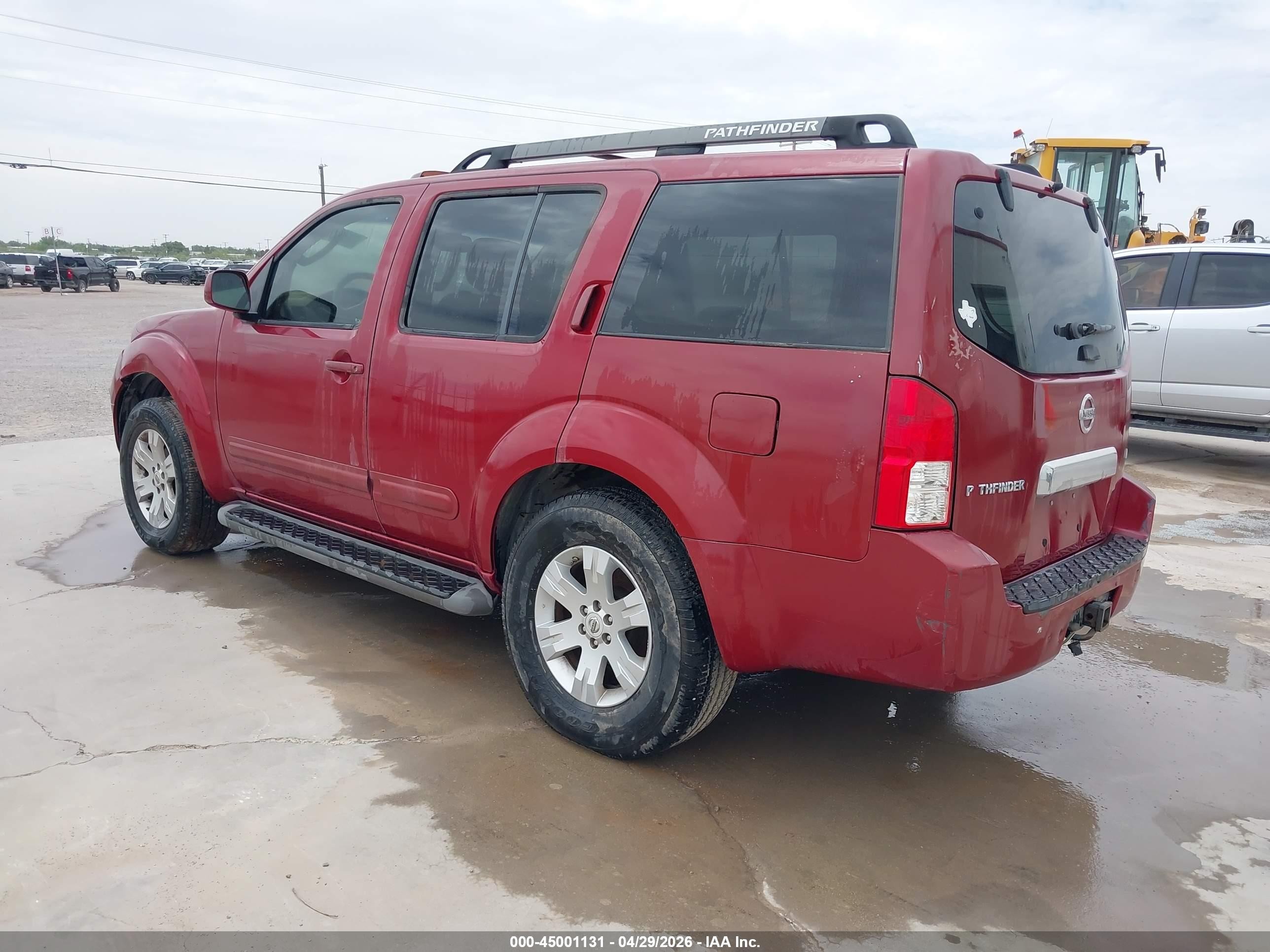 2006 Nissan Pathfinder Le Красный vin: 5N1AR18U96C683715