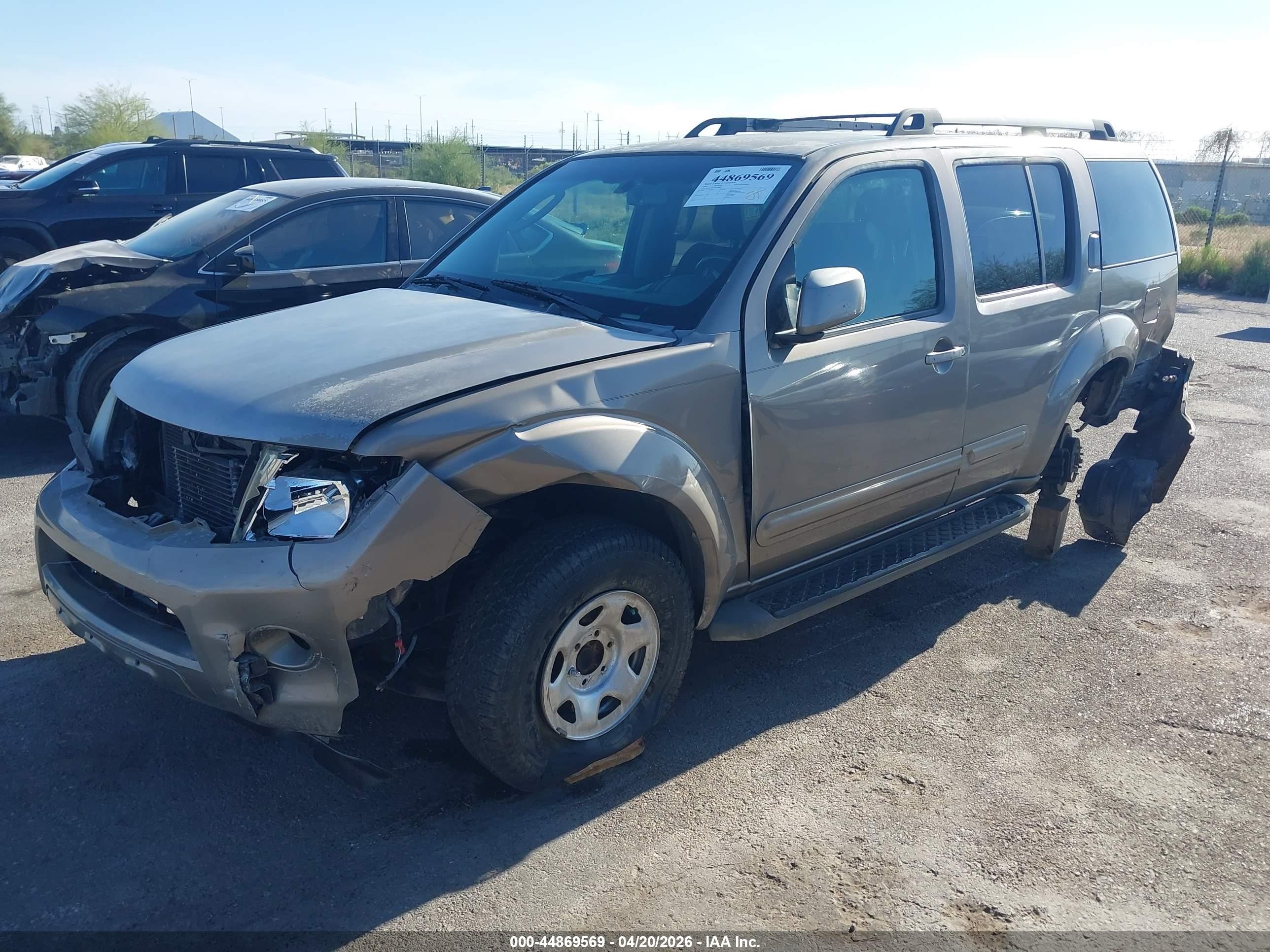 2008 Nissan Pathfinder Se Brown vin: 5N1AR18U98C609603