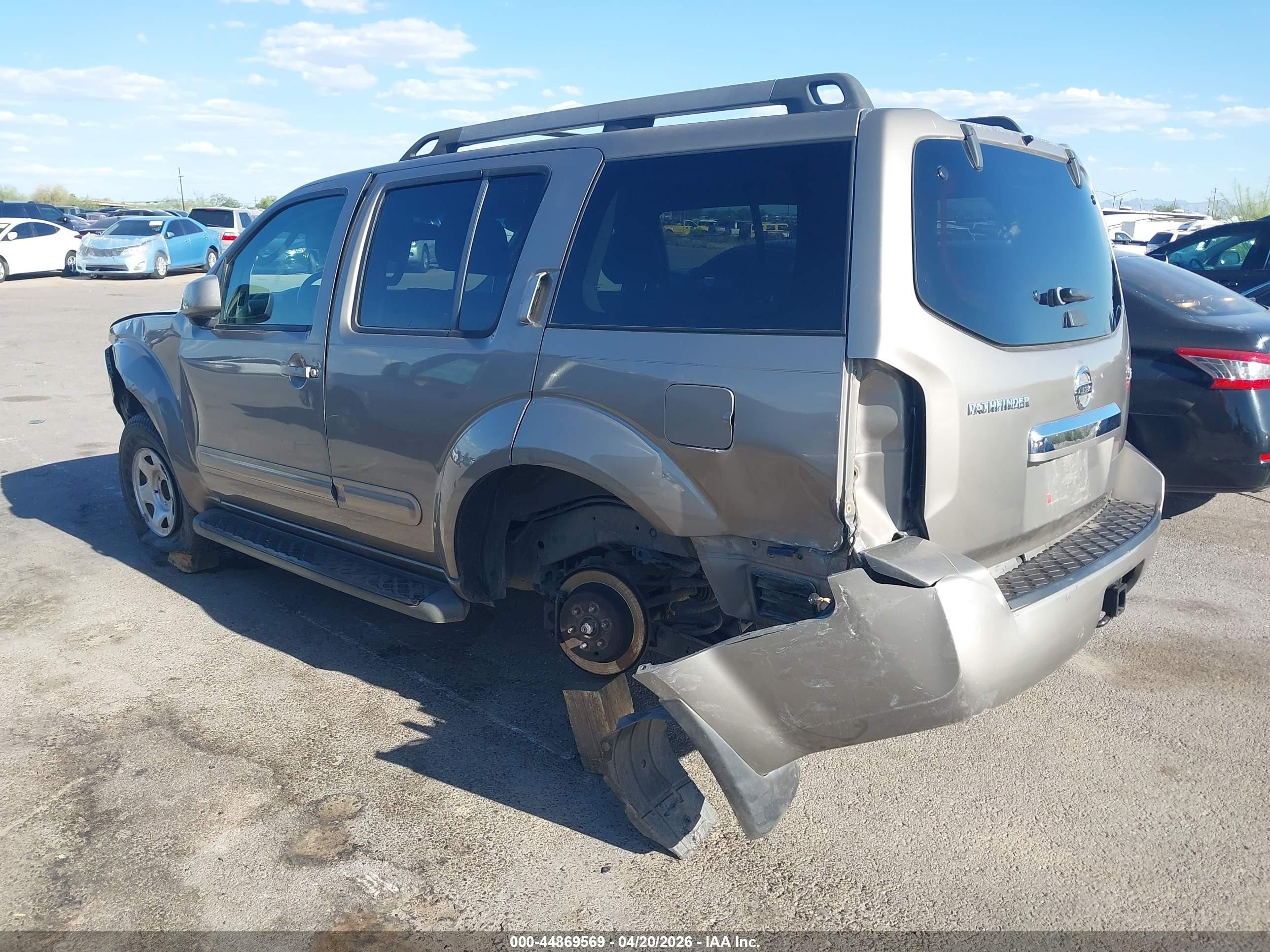 2008 Nissan Pathfinder Se Brown vin: 5N1AR18U98C609603