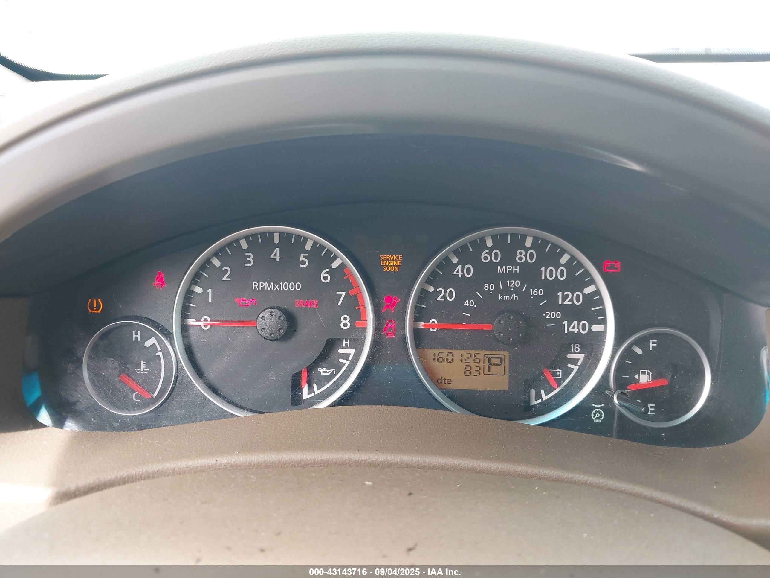 2005 Nissan Pathfinder Le White vin: 5N1AR18UX5C703534
