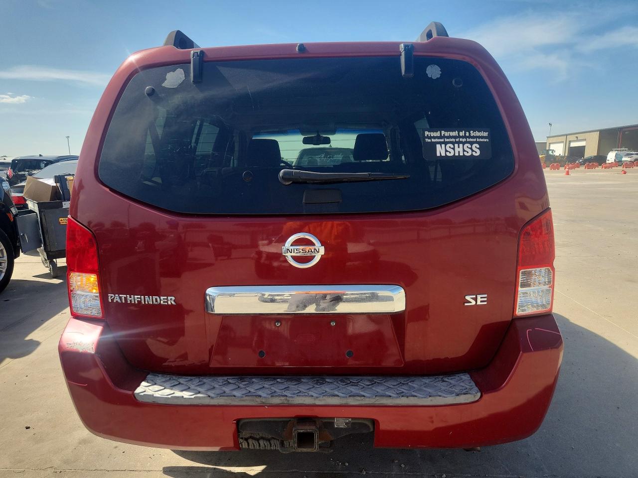 2006 Nissan Pathfinder S Red vin: 5N1AR18UX6C629212