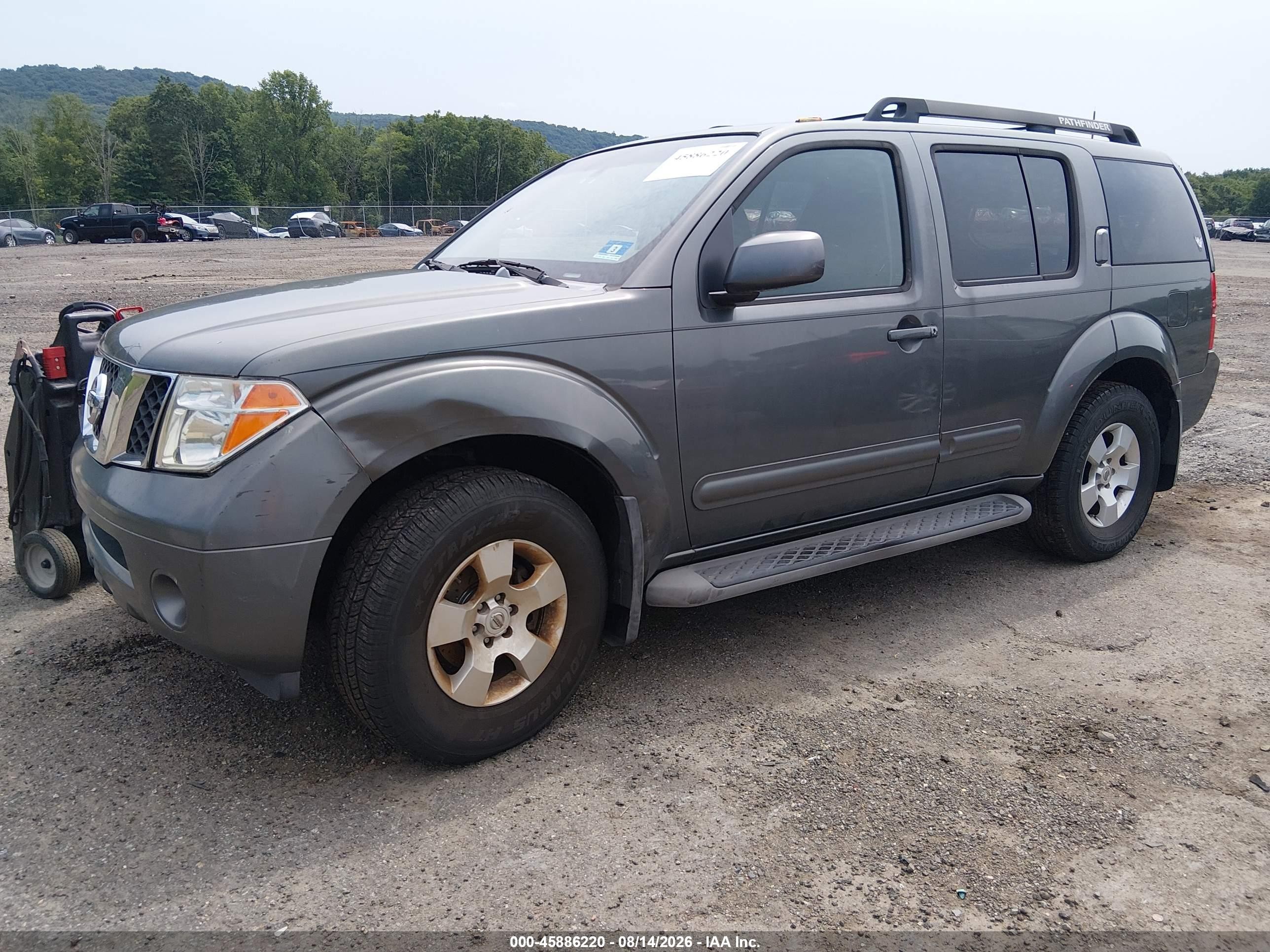 2007 Nissan Pathfinder Se Gray vin: 5N1AR18UX7C623122
