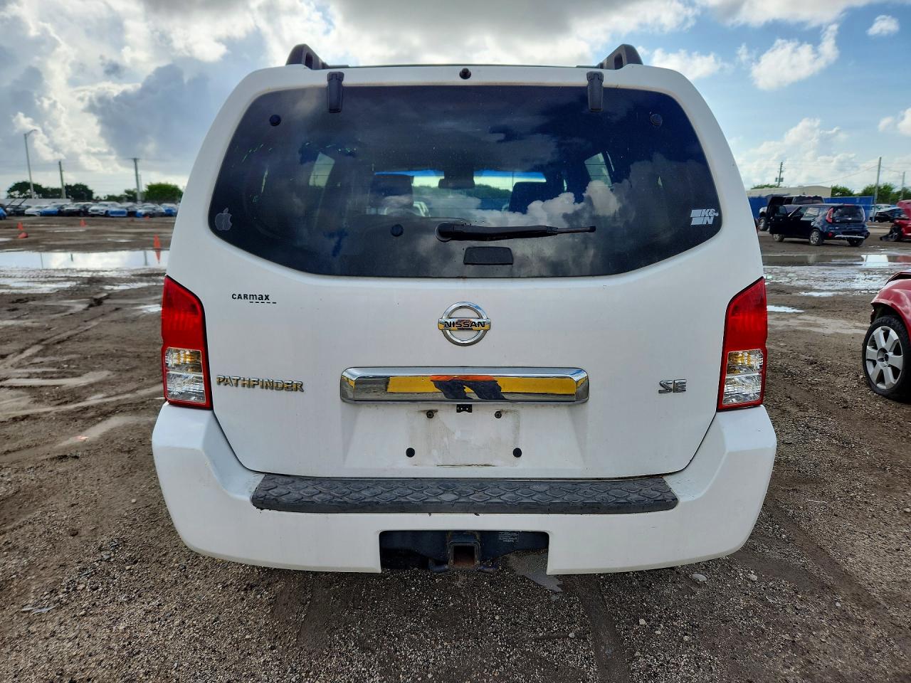 2007 Nissan Pathfinder S White vin: 5N1AR18UX7C626215