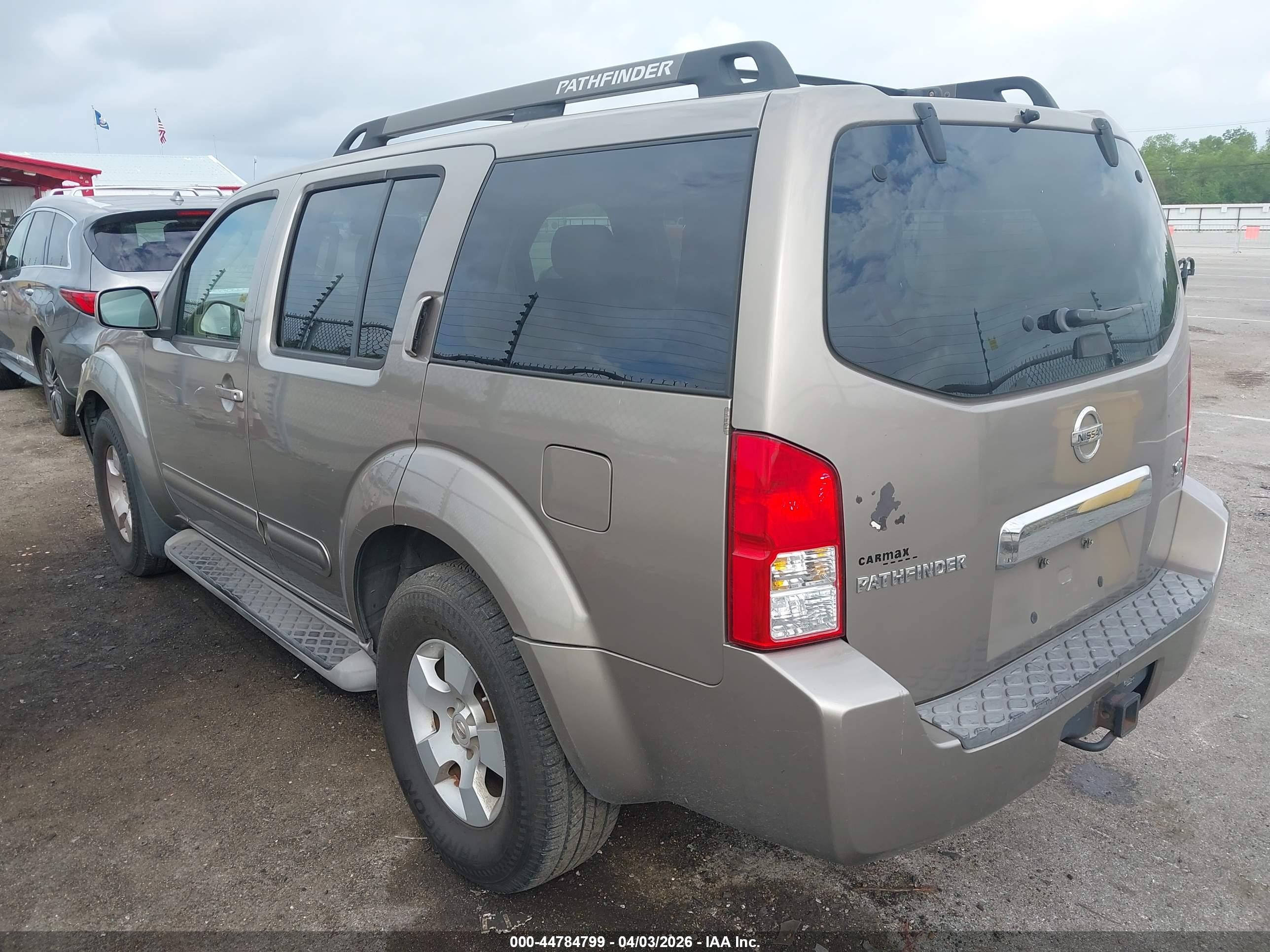 2007 Nissan Pathfinder Se Tan vin: 5N1AR18UX7C634783