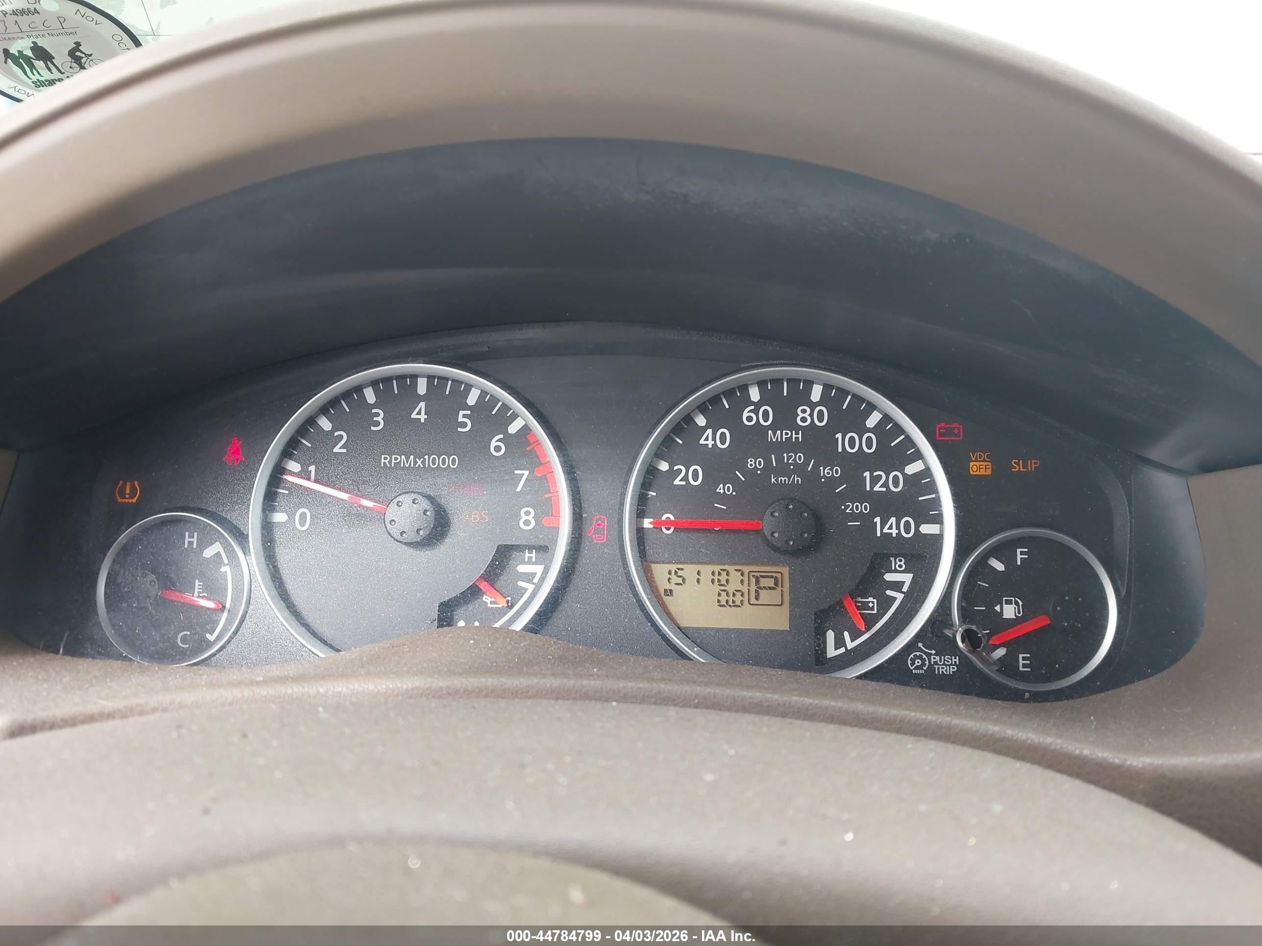 2007 Nissan Pathfinder Se Tan vin: 5N1AR18UX7C634783
