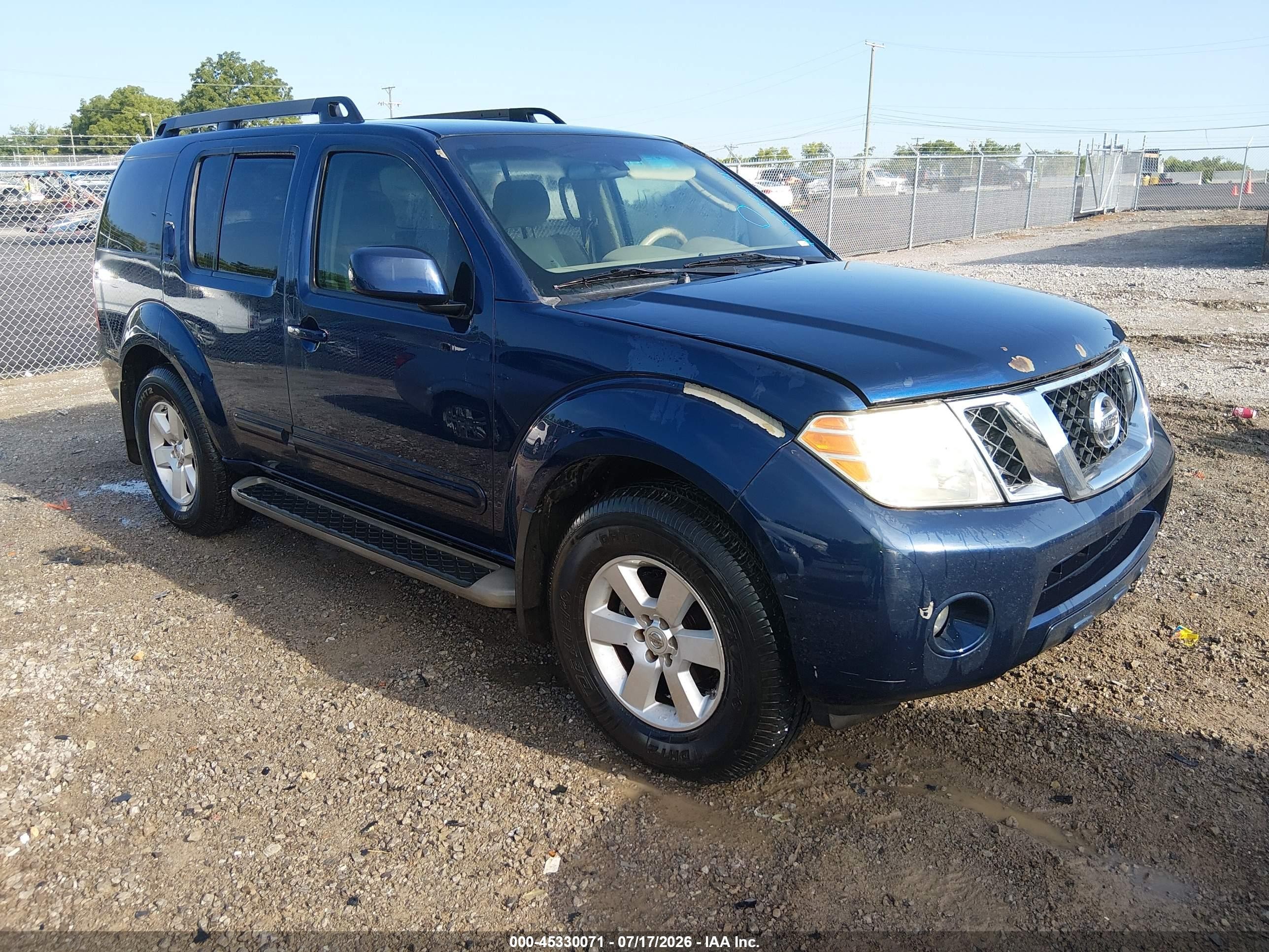 2009 Nissan Pathfinder Se Синий vin: 5N1AR18UX9C618196