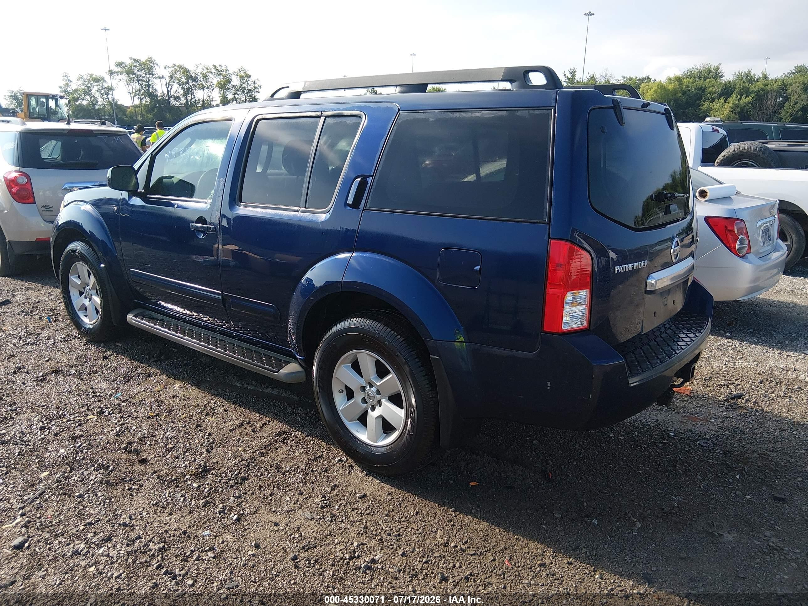 2009 Nissan Pathfinder Se Синий vin: 5N1AR18UX9C618196