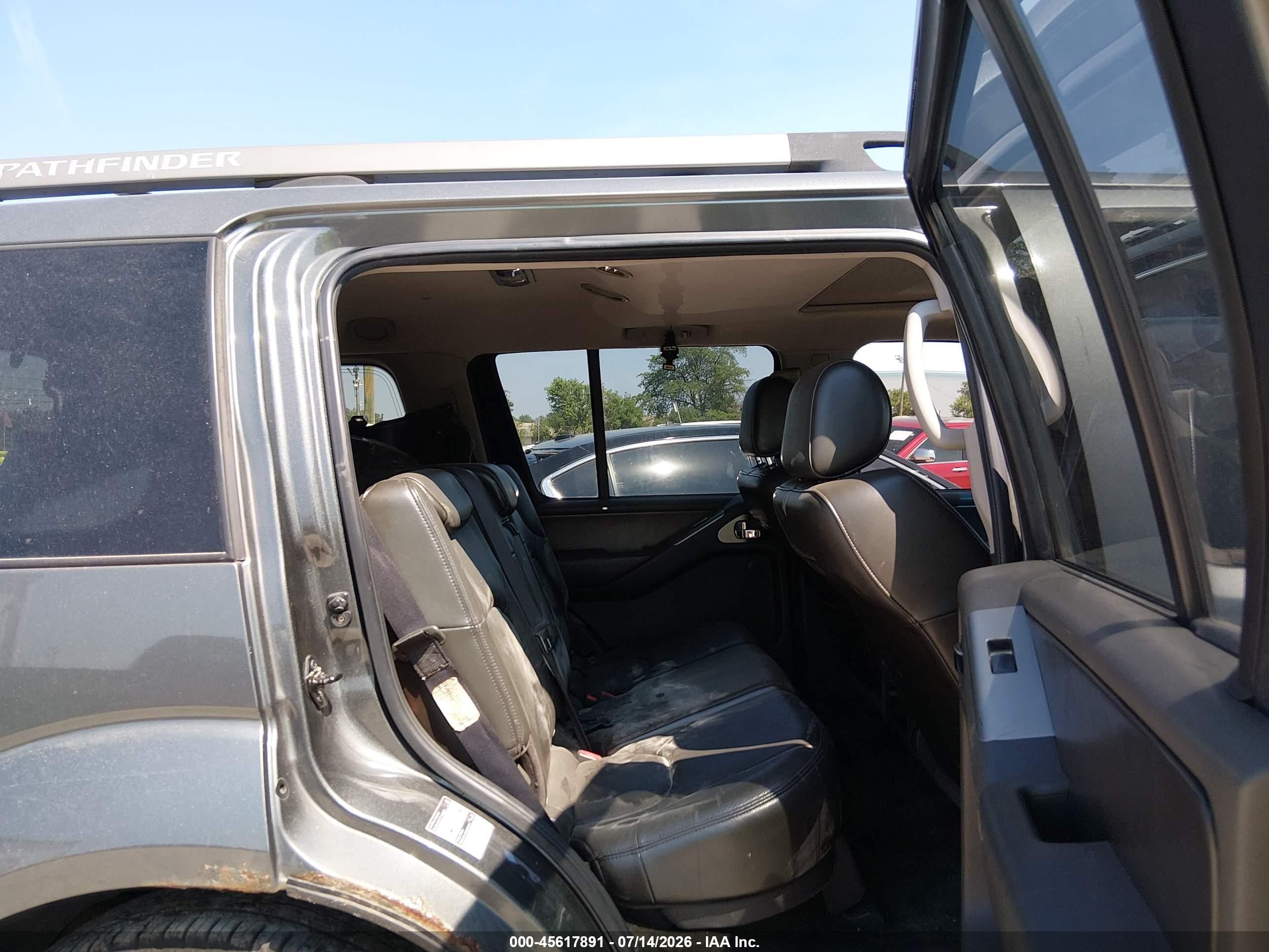 2005 Nissan Pathfinder Se Off-road Gray vin: 5N1AR18W05C714401