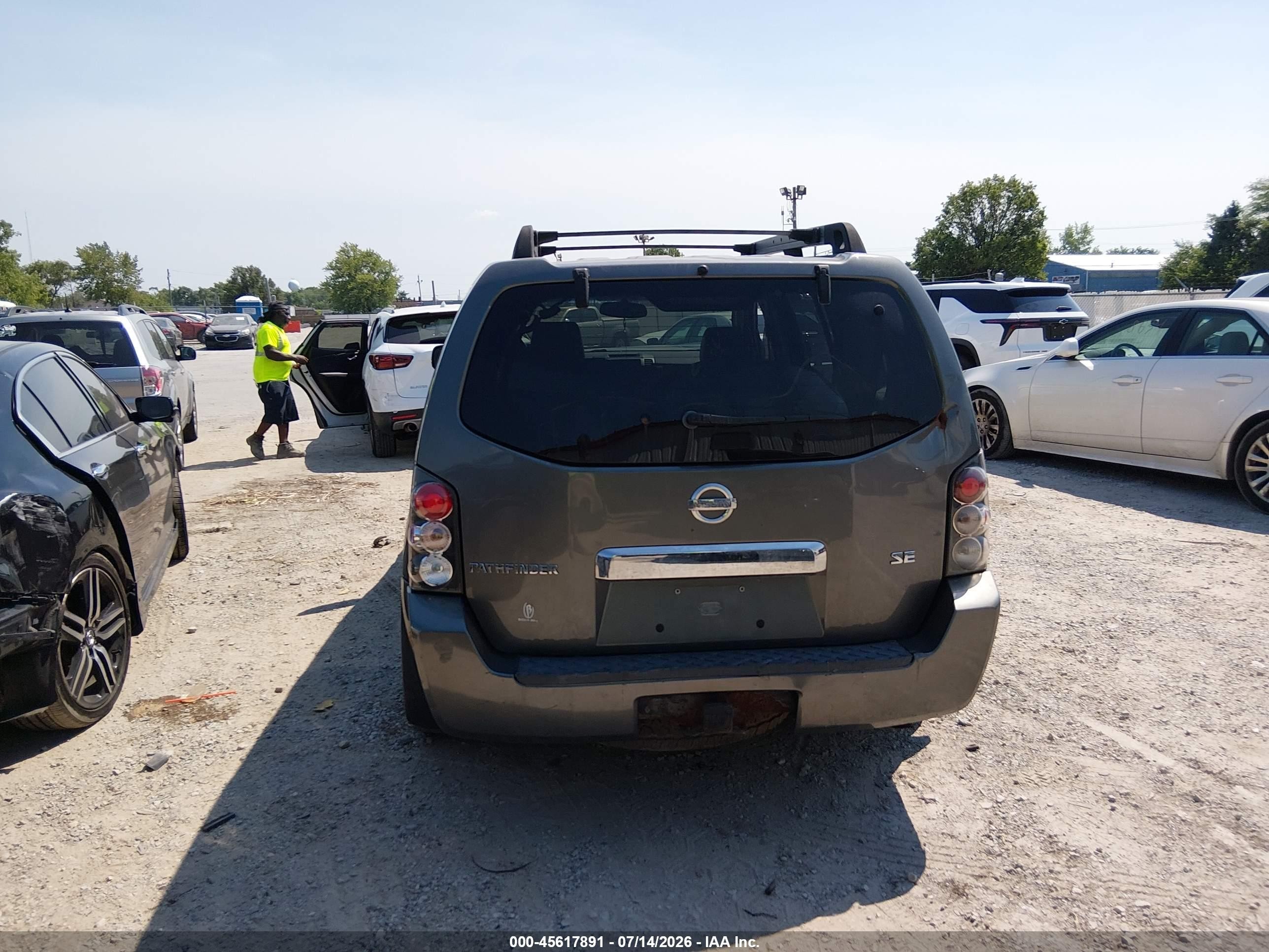 2005 Nissan Pathfinder Se Off-road Gray vin: 5N1AR18W05C714401