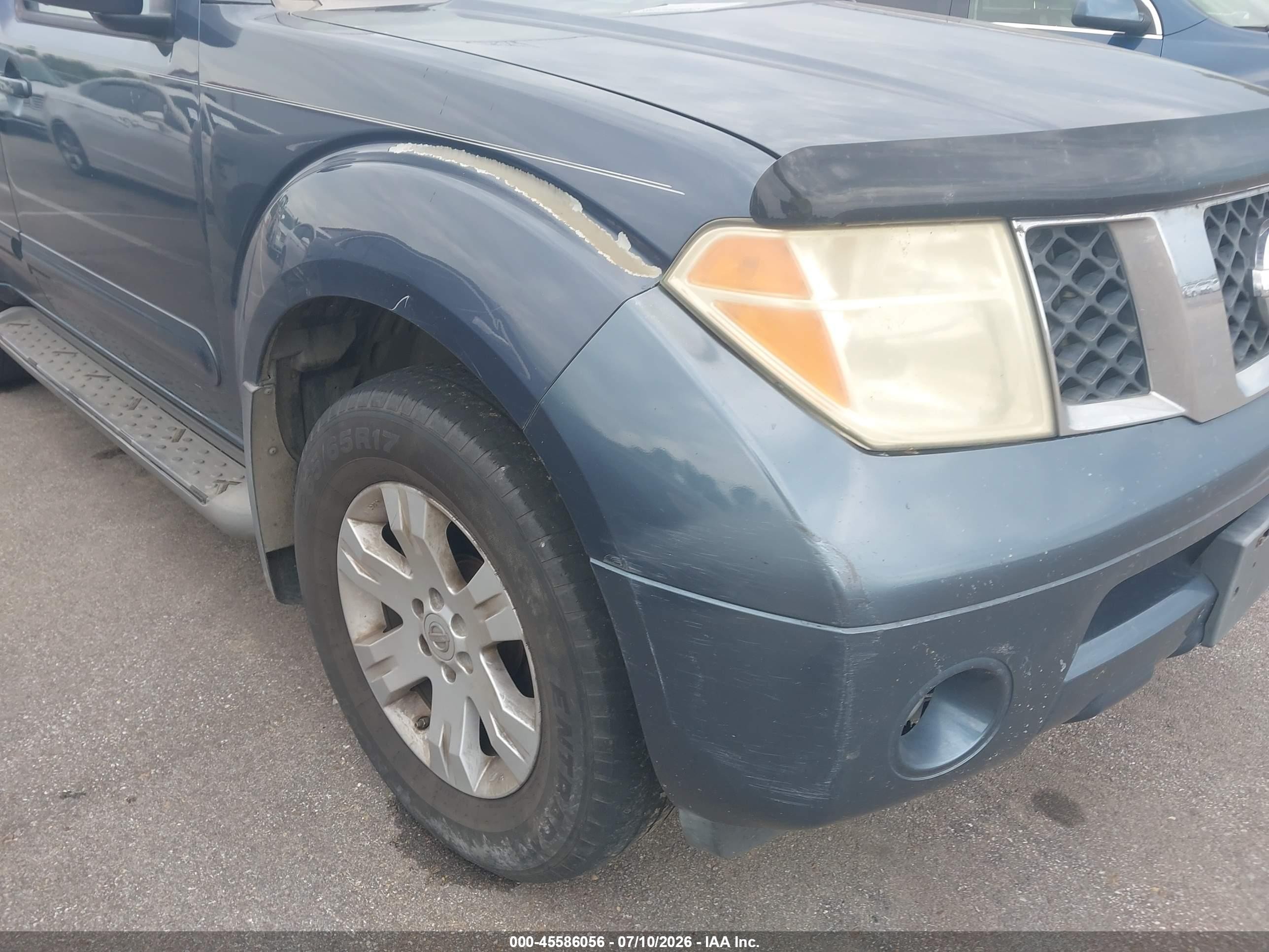 2005 Nissan Pathfinder Le Синий vin: 5N1AR18W05C721669