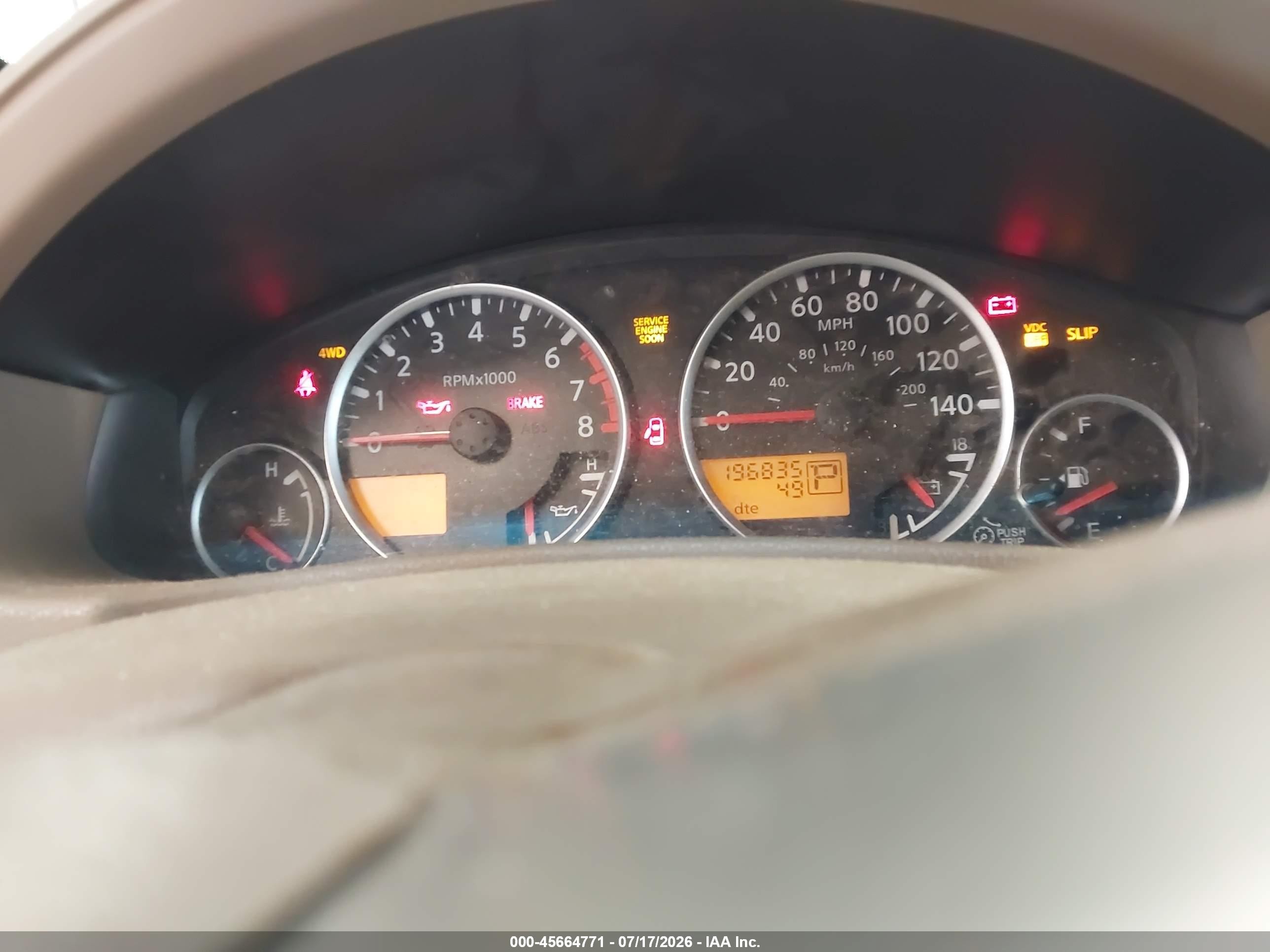 2007 Nissan Pathfinder Se White vin: 5N1AR18W07C622191