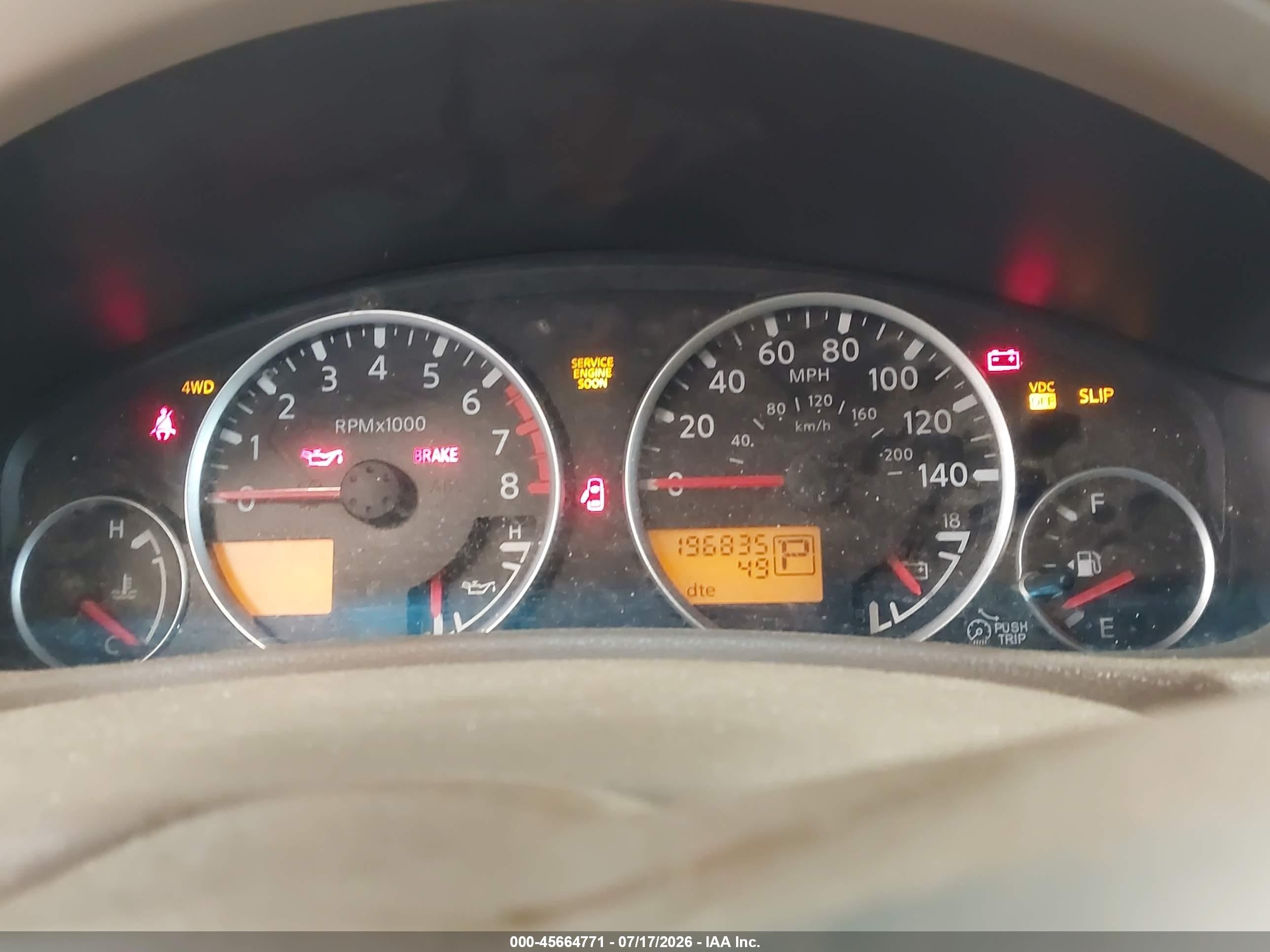 2007 Nissan Pathfinder Se White vin: 5N1AR18W07C622191